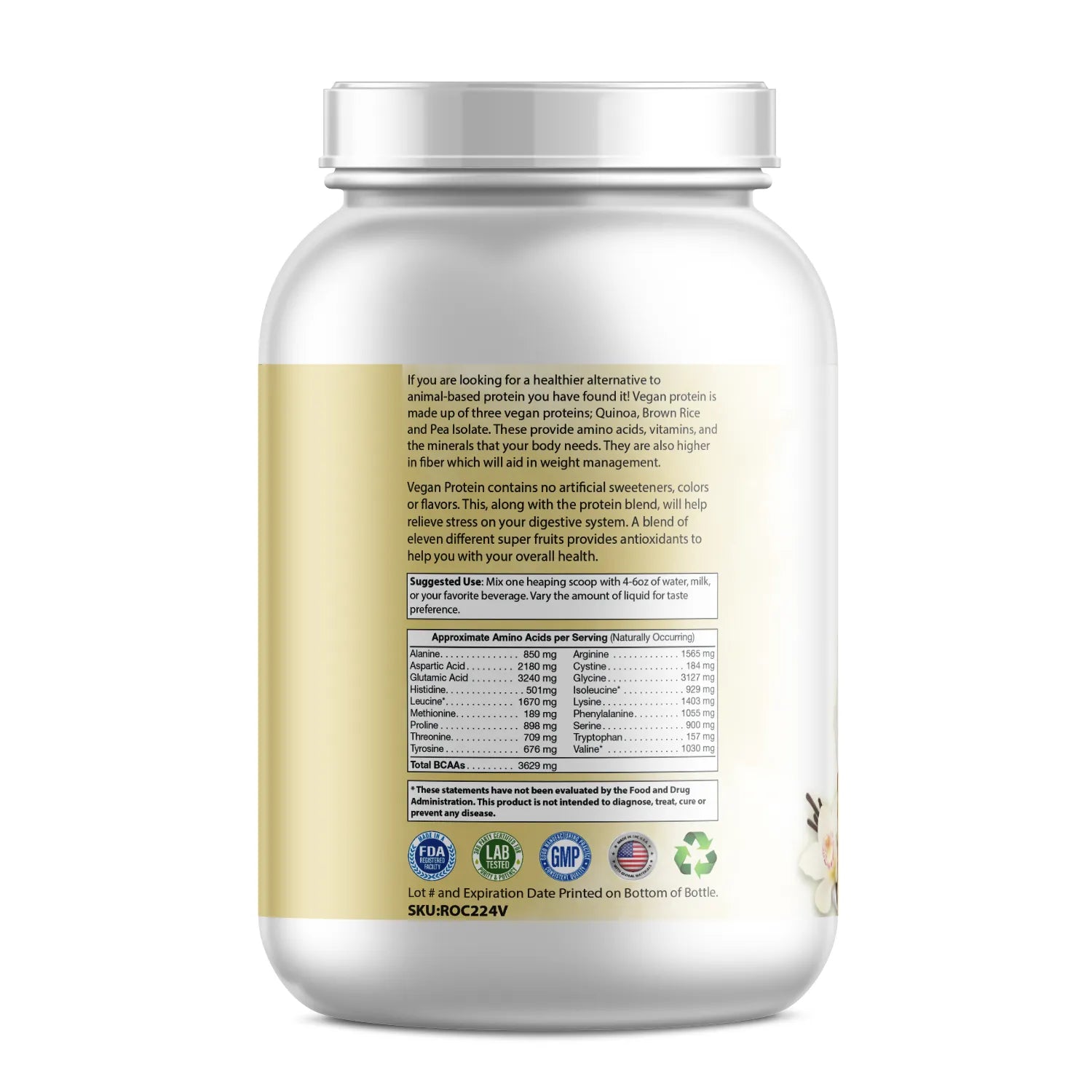 Pure Plant Protein Vanilla.