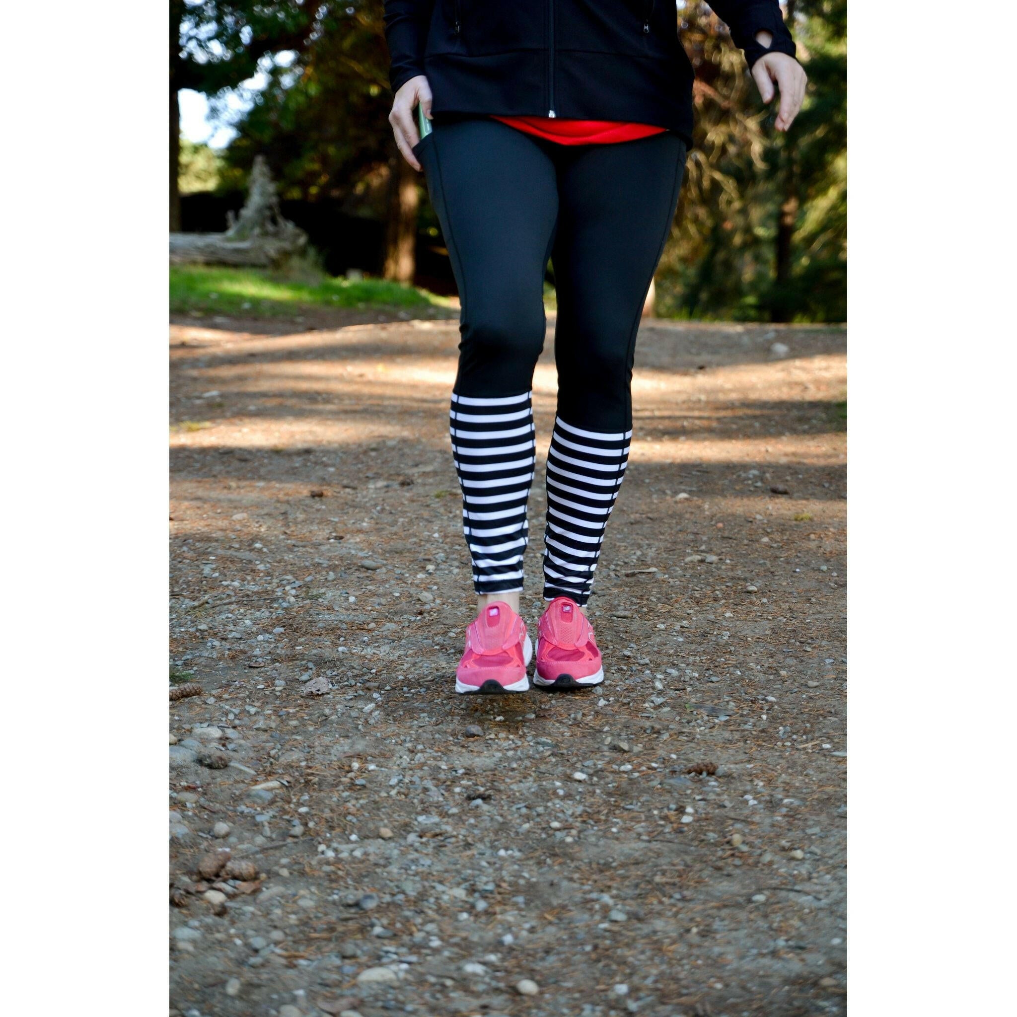 Black With White Stripes - Pocket Pant.