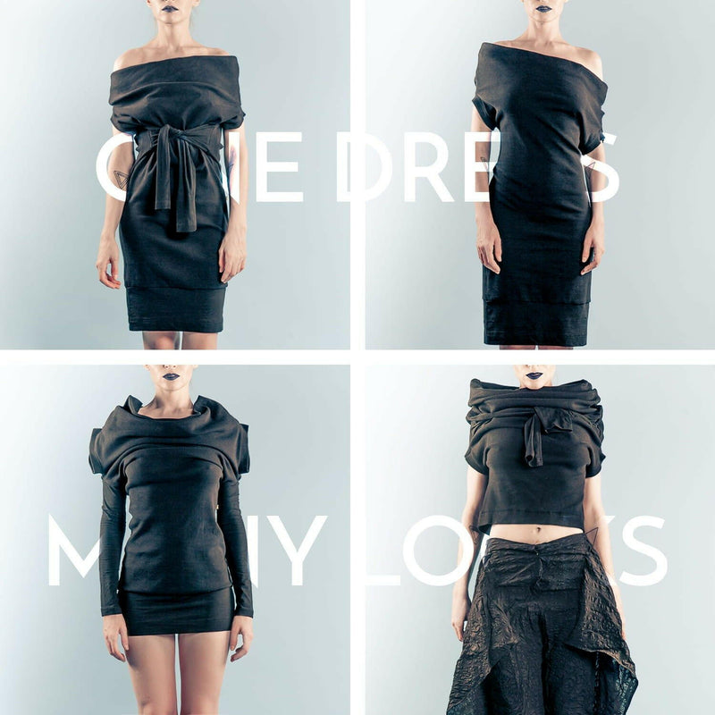 #Manifold Dress Black: Reversible by GUZUNDSTRAUS.