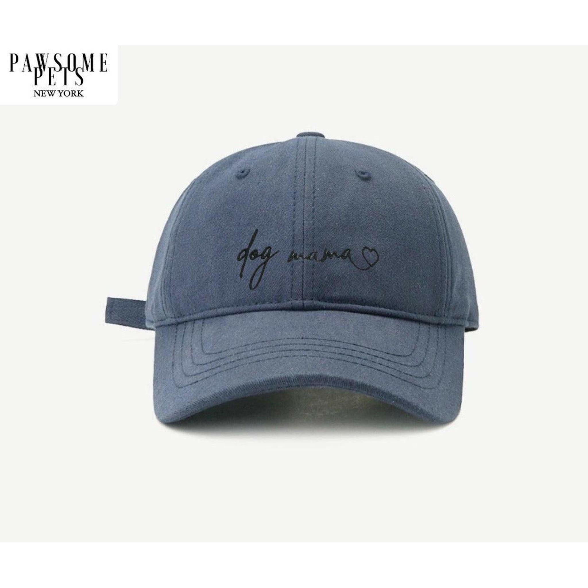 Dog Mom Hat - Navy Blue.