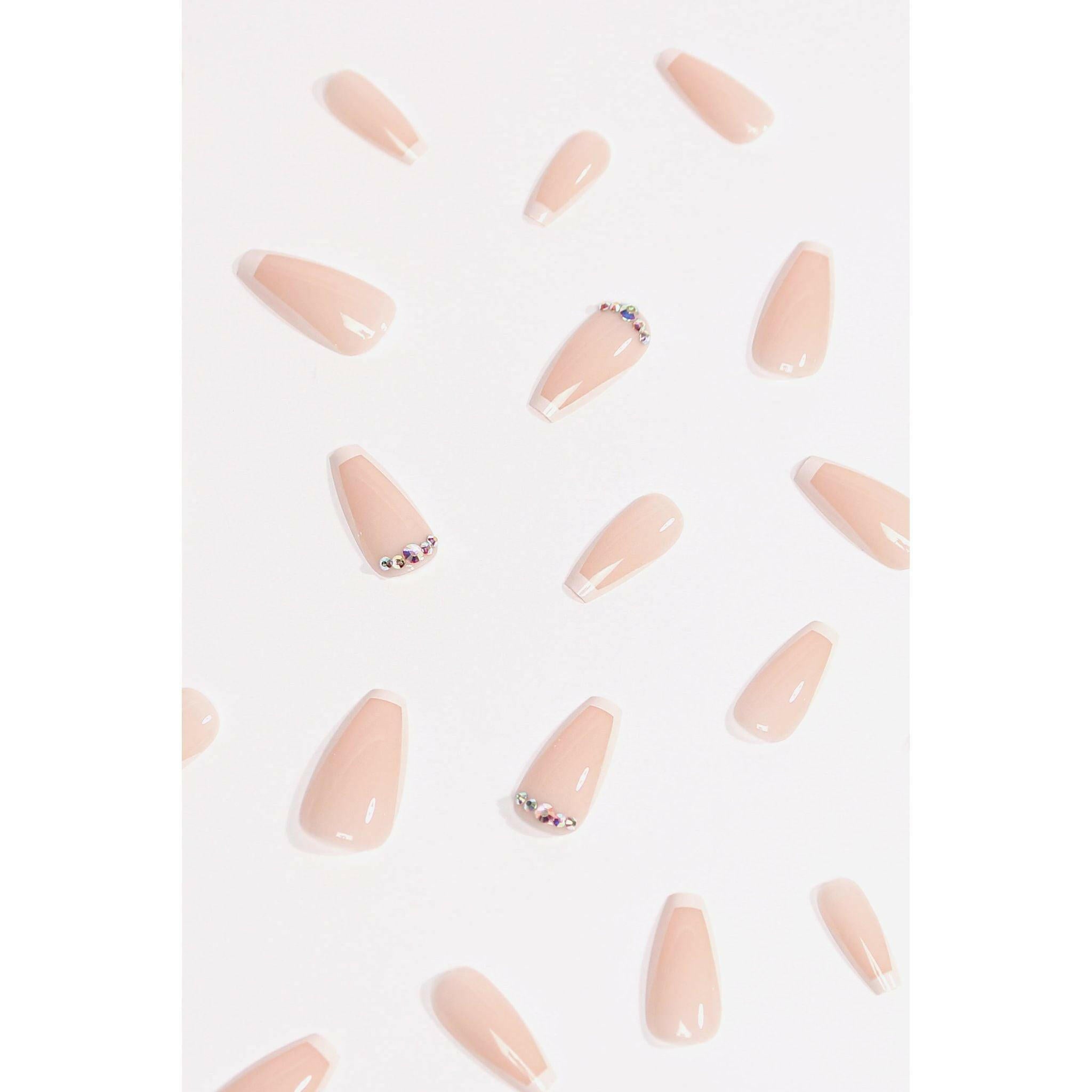 Beige Twinkle | Soft & Durable Press-On Nails.