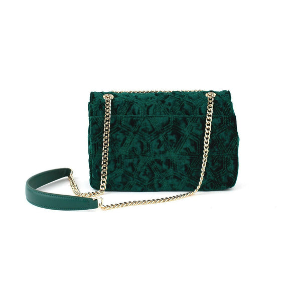 Broadway - Green Vegan Shoulder Bag |  quirkitrendz.