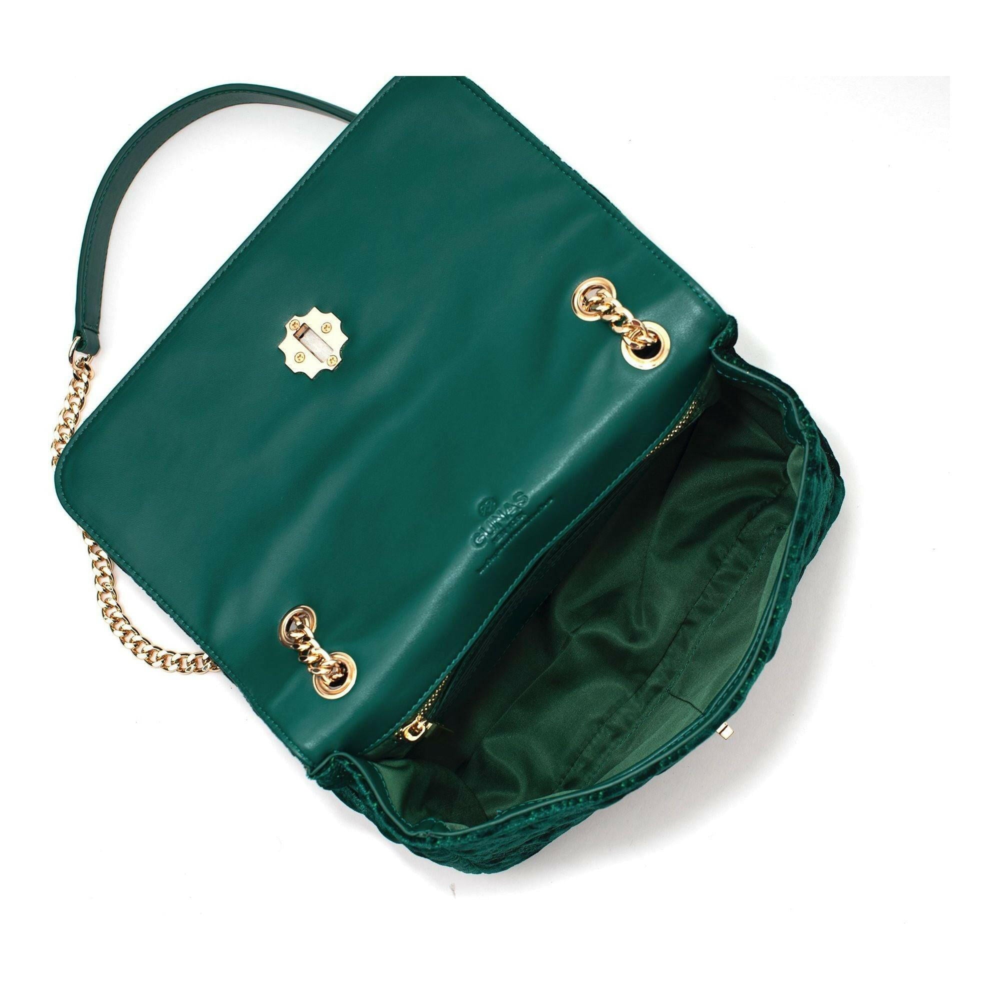 Broadway - Green Vegan Shoulder Bag.