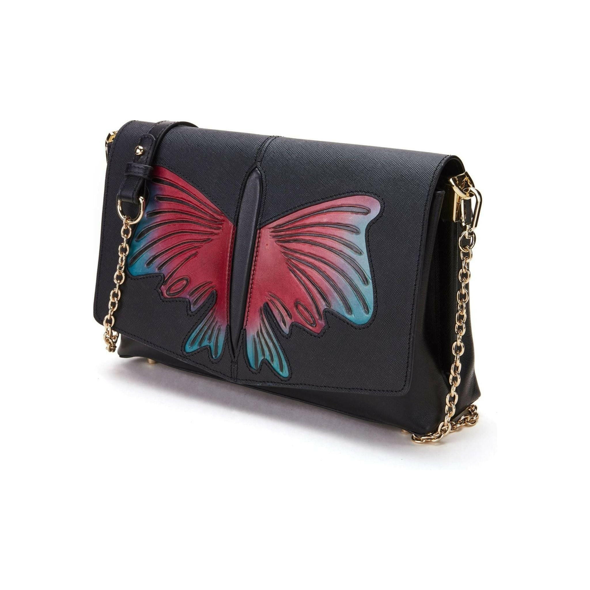 Butterfly Black Crossbody.