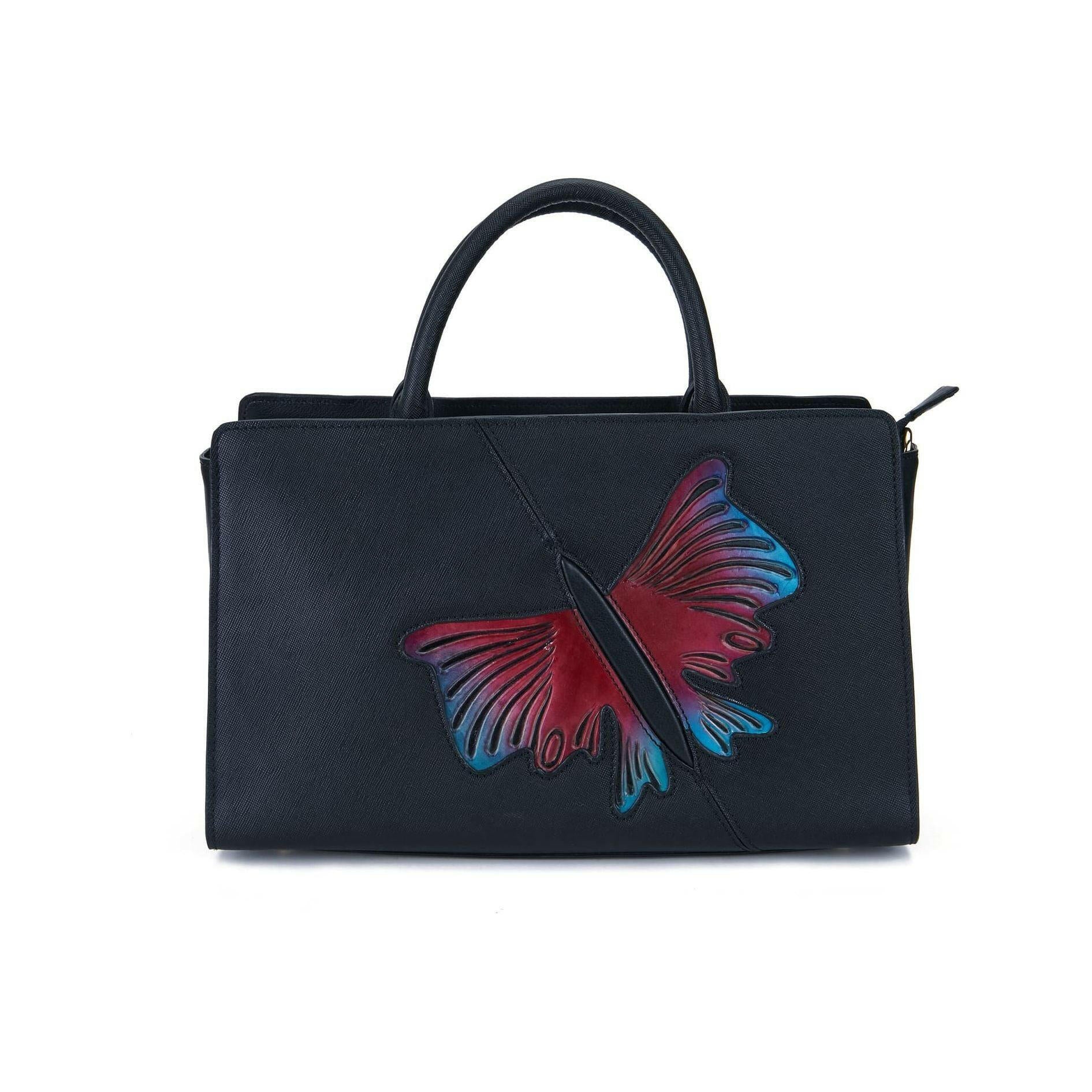 Butterfly Black Satchel.