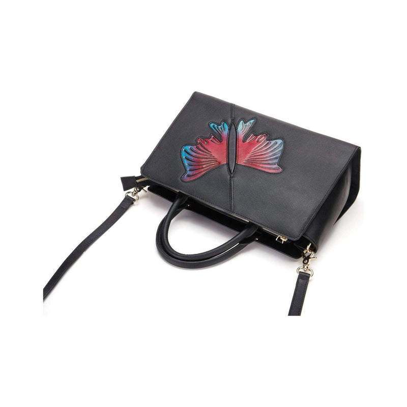 Butterfly Black Satchel - quirkitrendz