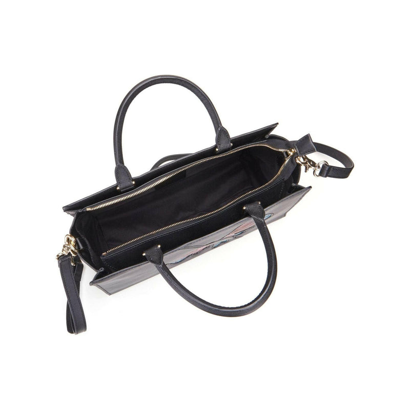 Butterfly Black Satchel - quirkitrendz