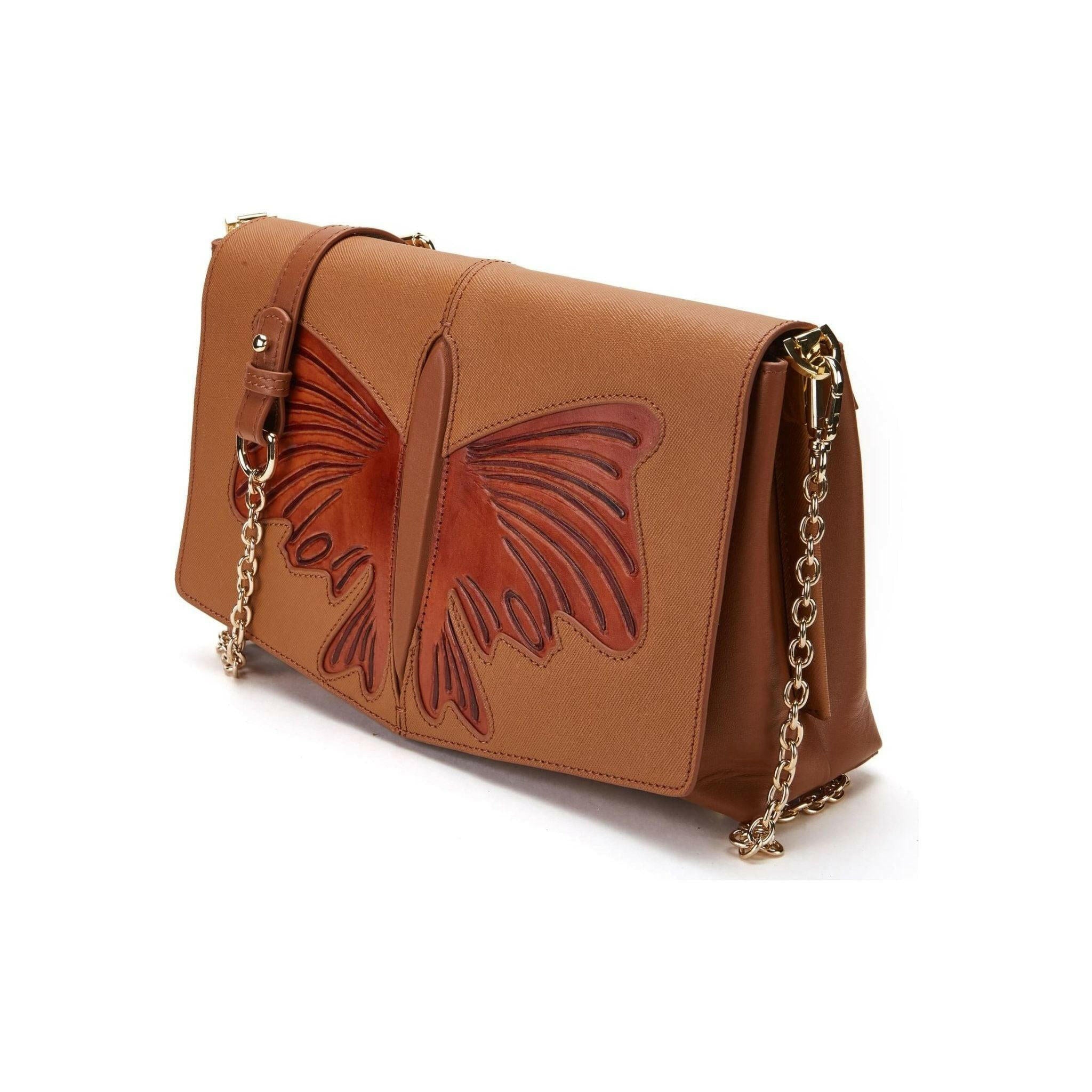 Butterfly Brown Crossbody.