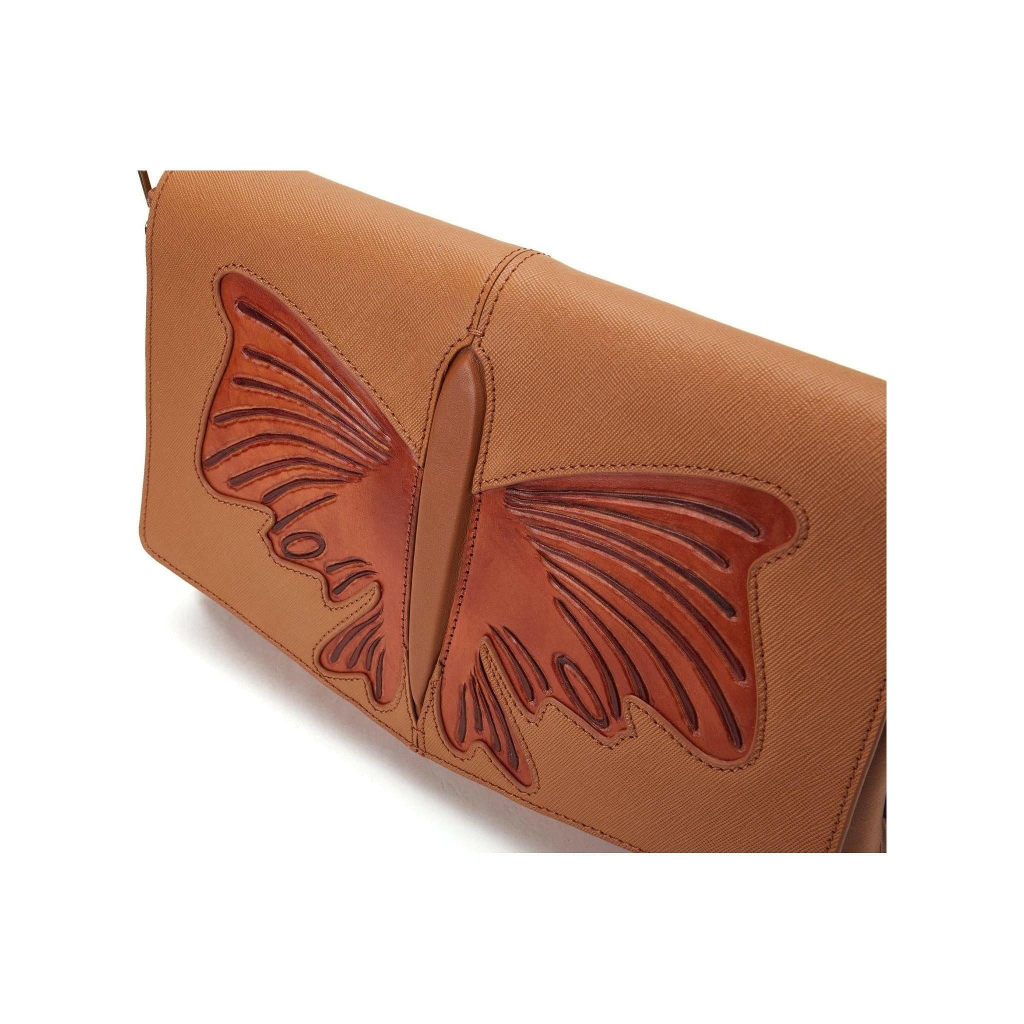 Butterfly Brown Crossbody.