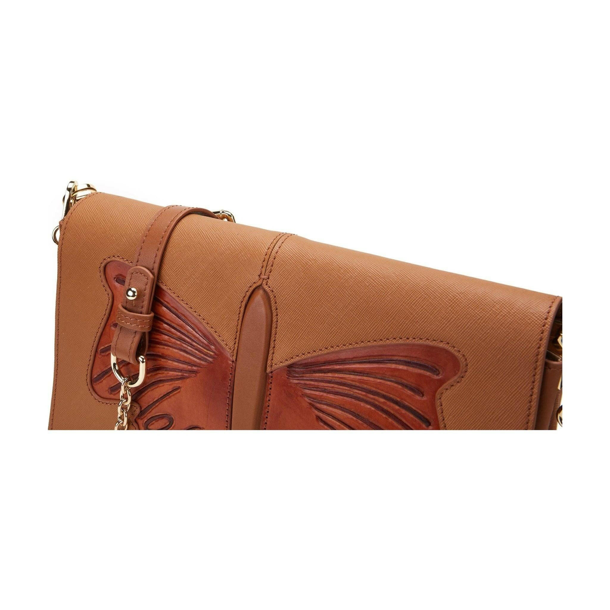 Butterfly Brown Crossbody.