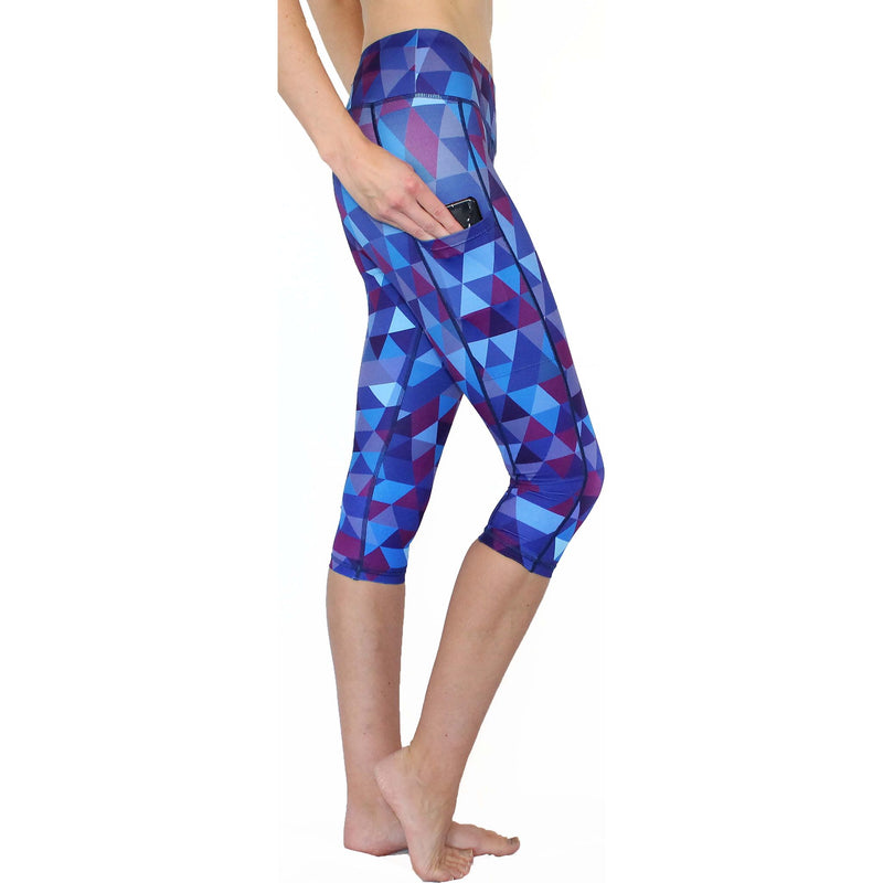 Purple Pixel - Large Pocket Capri.