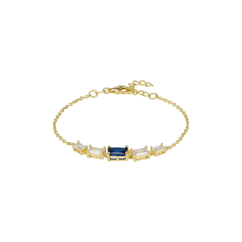 Clara Gemstone Bracelets Gold Sapphire |  quirkitrendz.