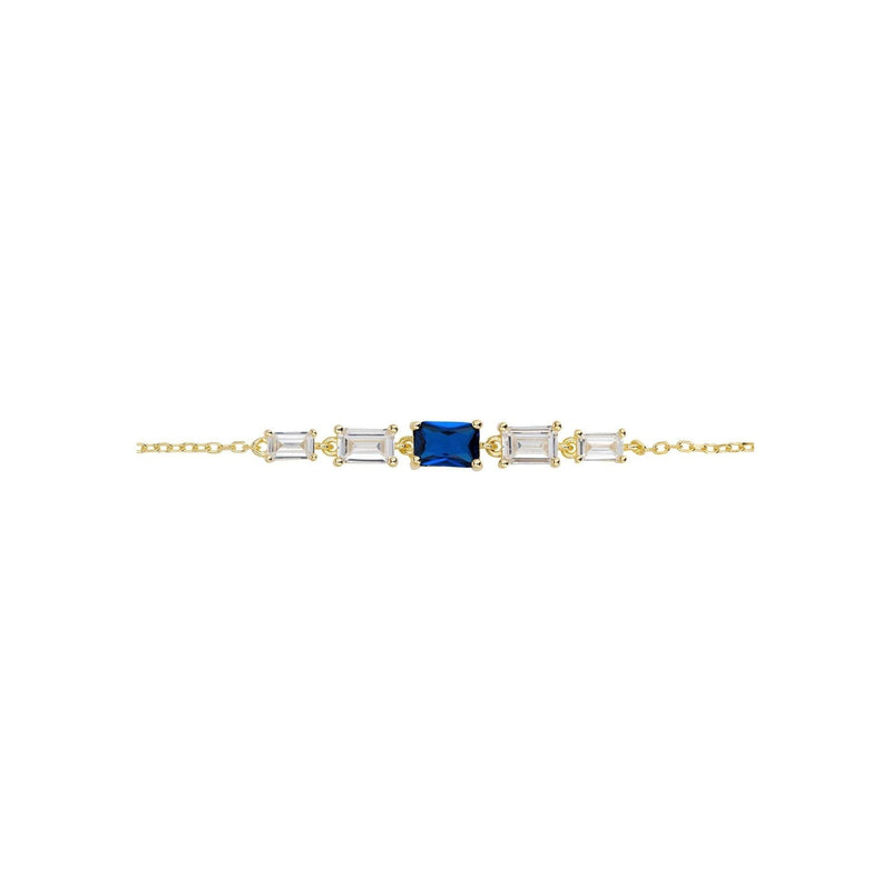 Clara Gemstone Bracelets Gold Sapphire |  quirkitrendz.
