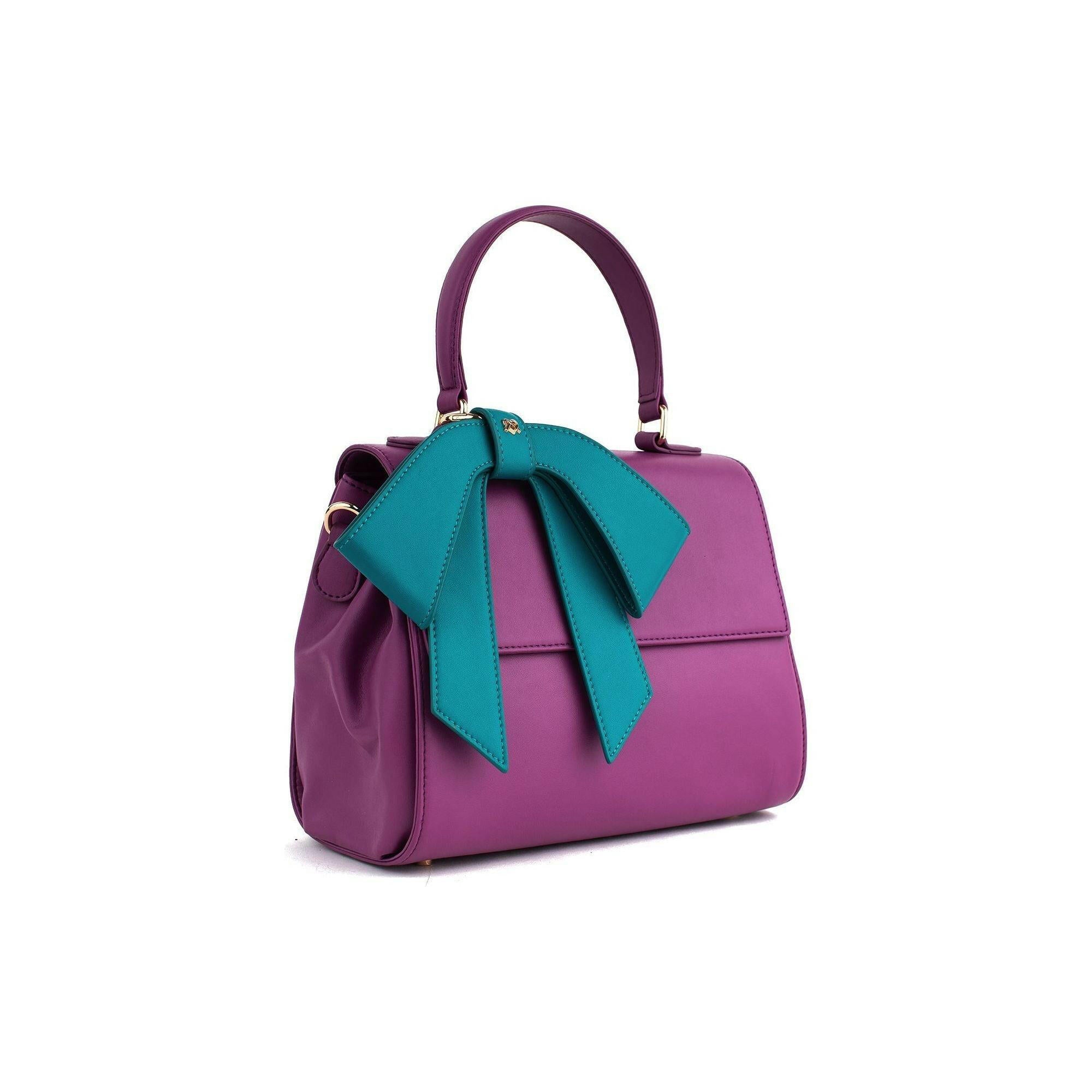 Cottontail - Purple Vegan Leather Bag.