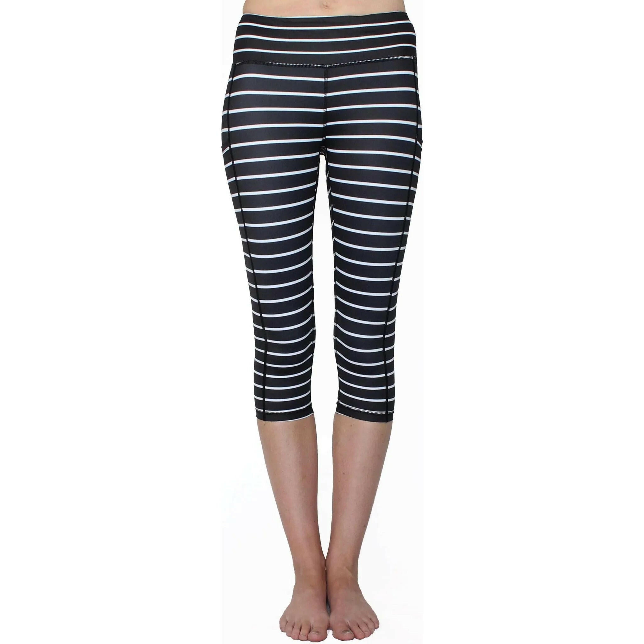 Black and White Stripe 2.0 - Pocket Capri.