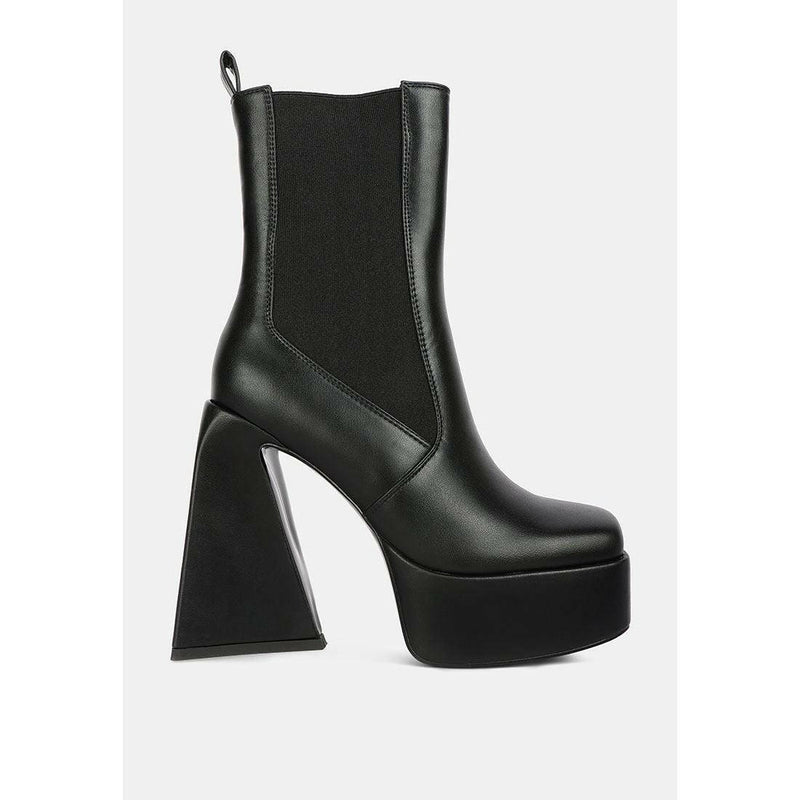 Frosty High Platform Block Heel Chelsea Boot - quirkitrendz