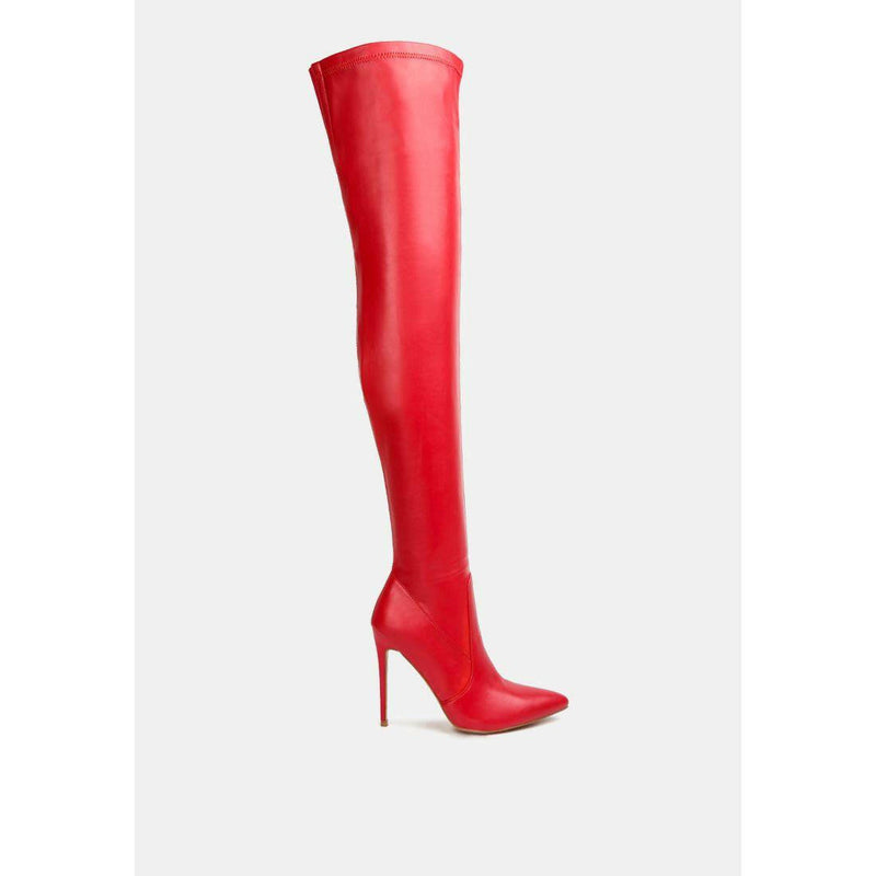 Gush Over Knee Heeled Boots - quirkitrendz