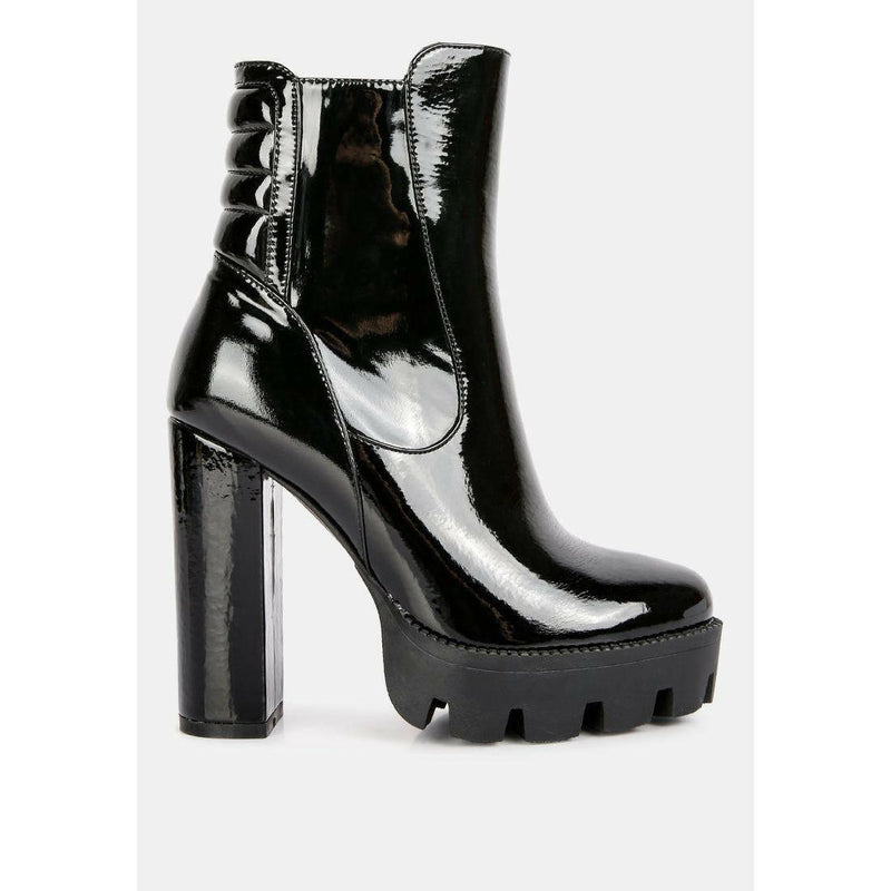 High Key Collared High Heel Ankle Boot - quirkitrendz