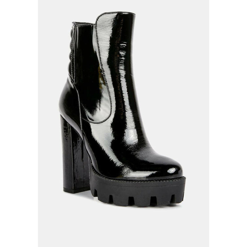 High Key Collared High Heel Ankle Boot - quirkitrendz