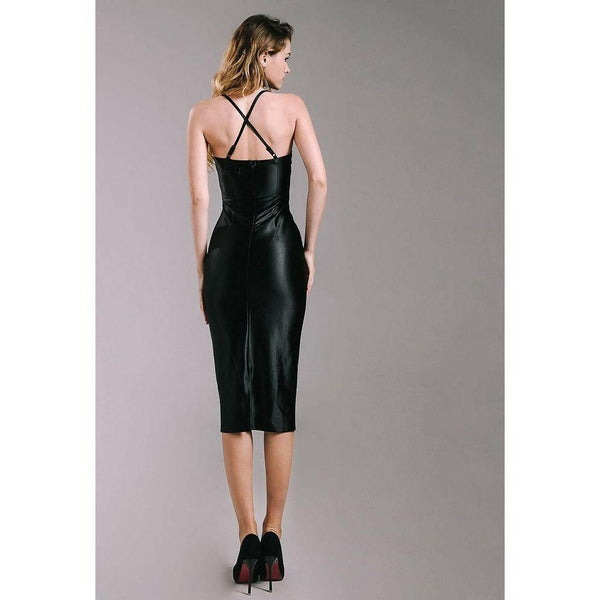 Knee Length Fitted Sexy Dress |  quirkitrendz.