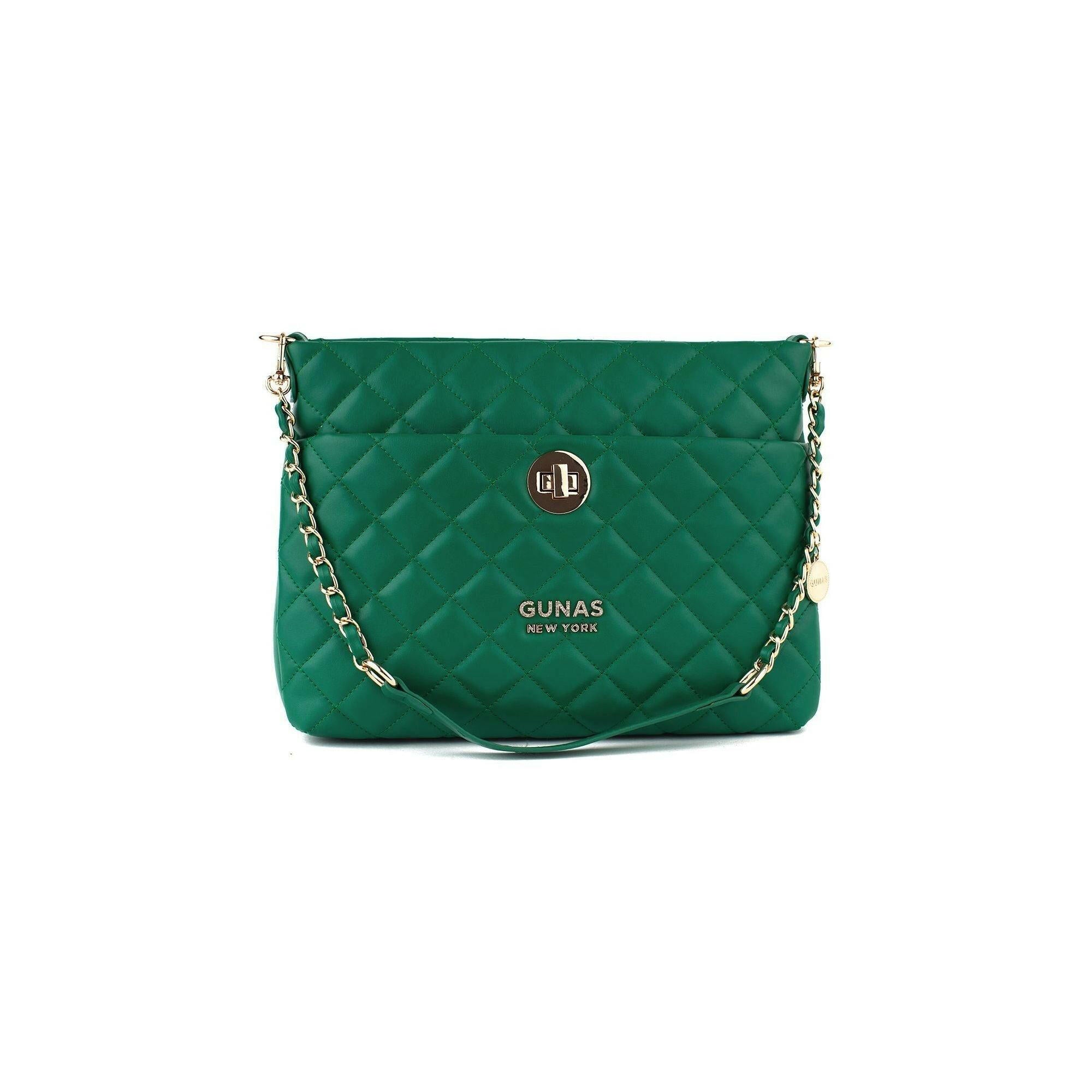 Koi - Green Quilted Vegan Leather Purse.