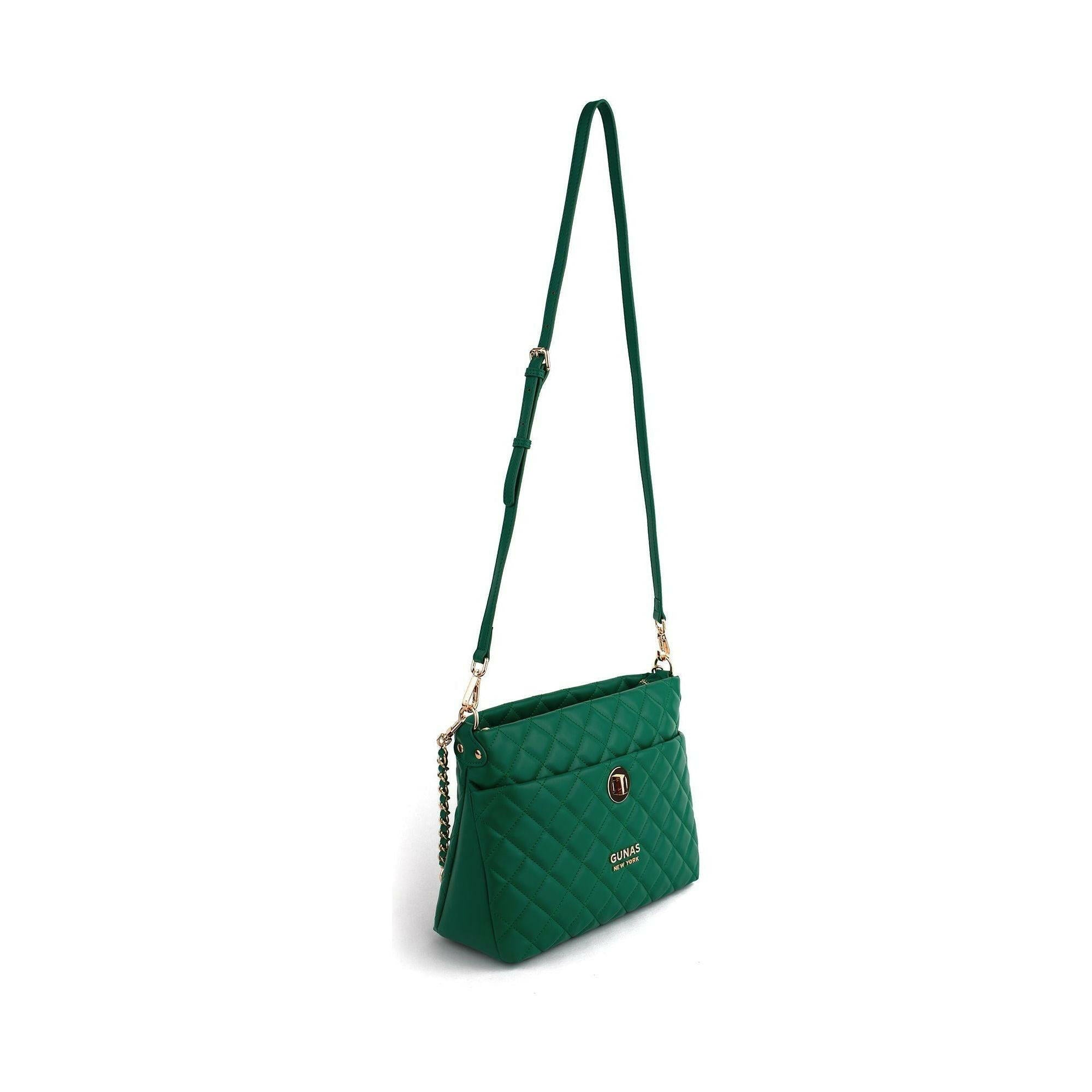 Koi - Green Quilted Vegan Leather Purse.