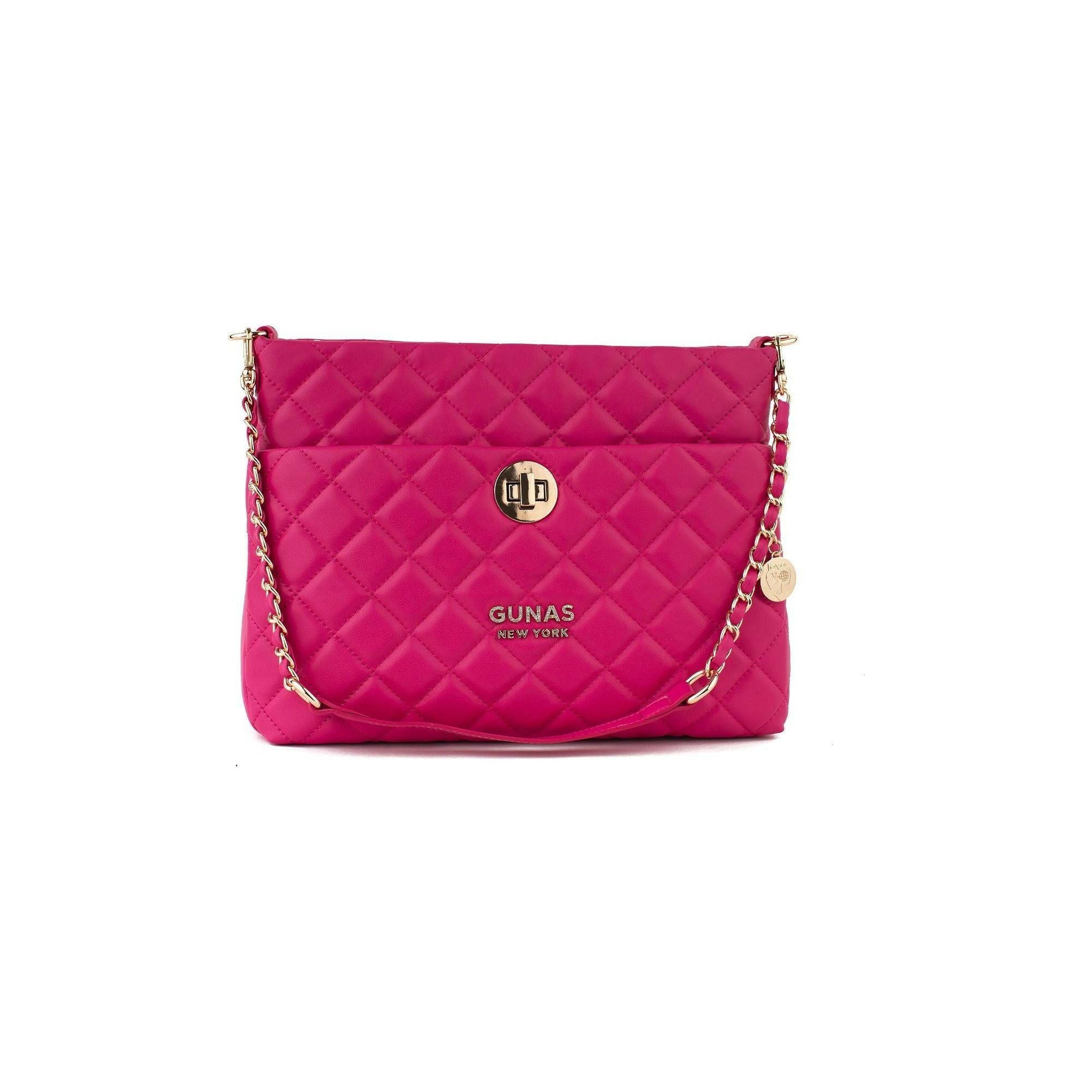 Koi - Pink Quilted Vegan Leather Purse.