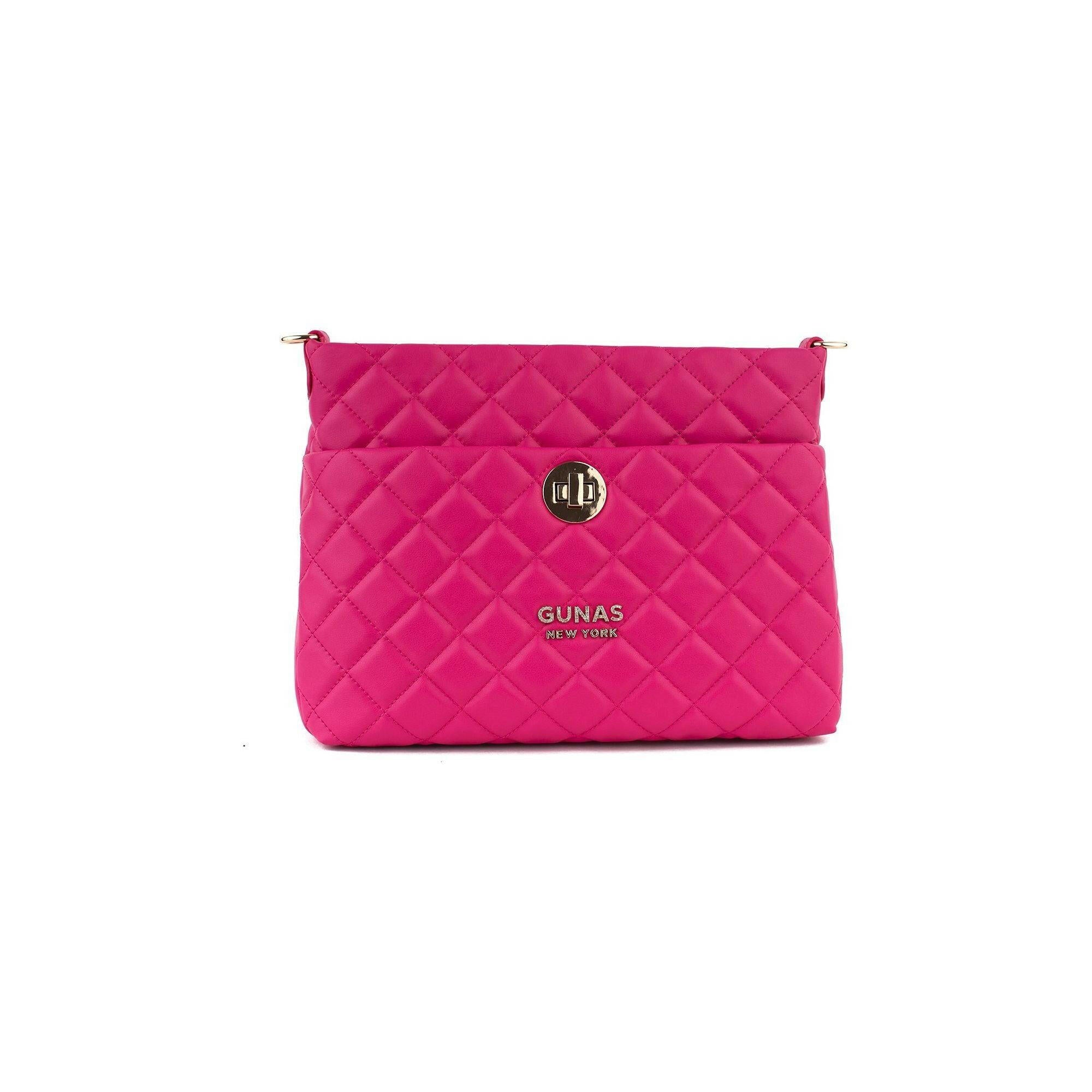 Koi - Pink Quilted Vegan Leather Purse.