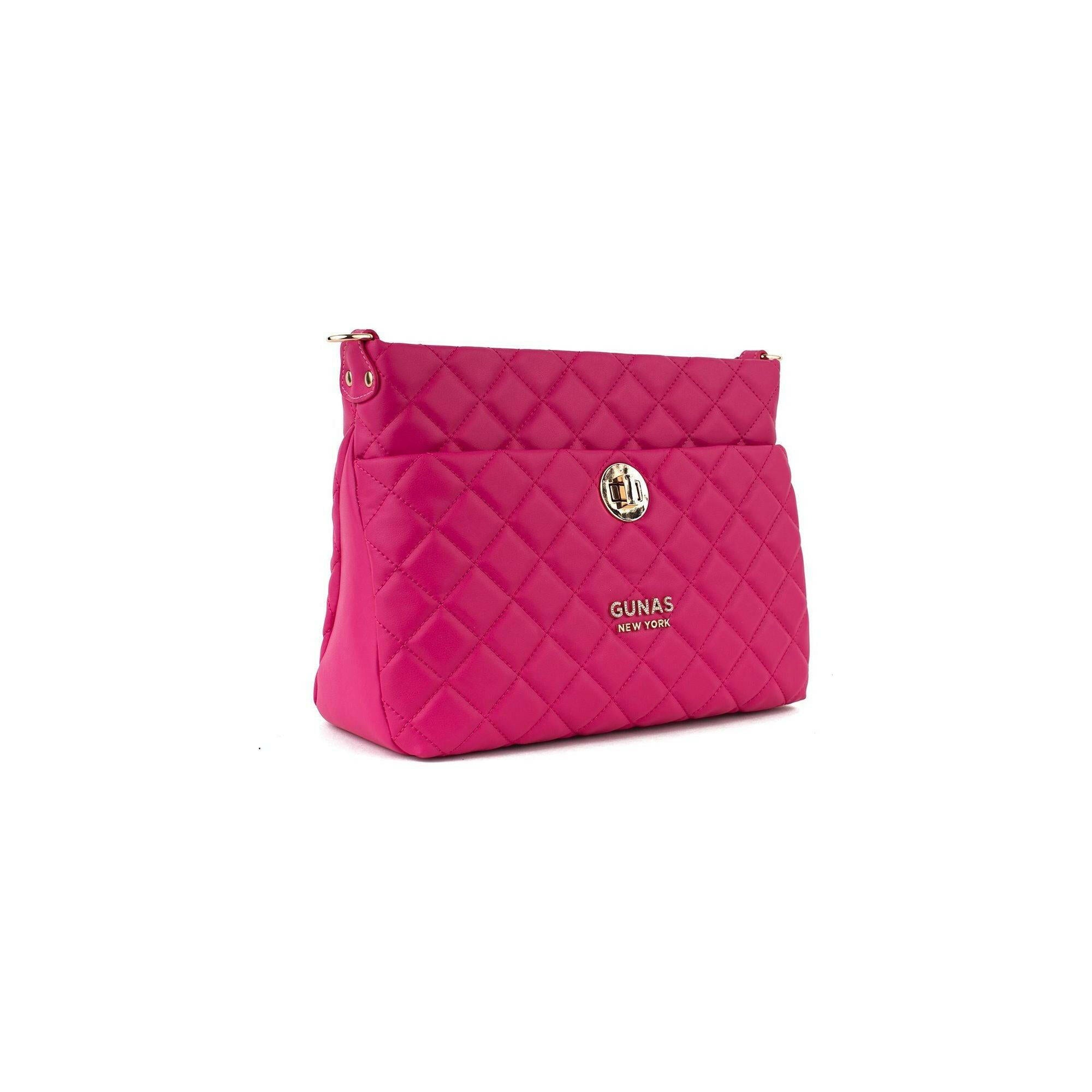 Koi - Pink Quilted Vegan Leather Purse.