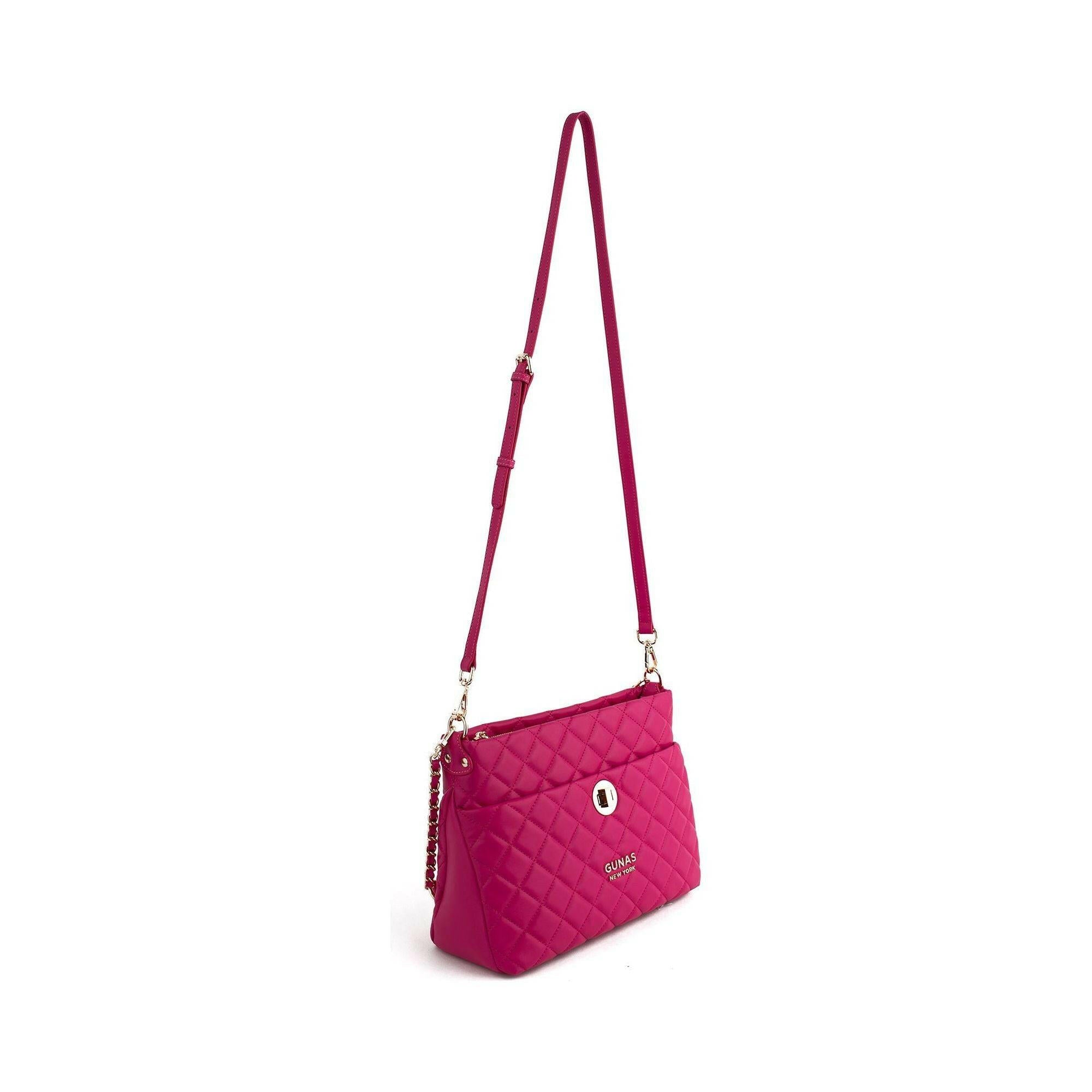 Koi - Pink Quilted Vegan Leather Purse.