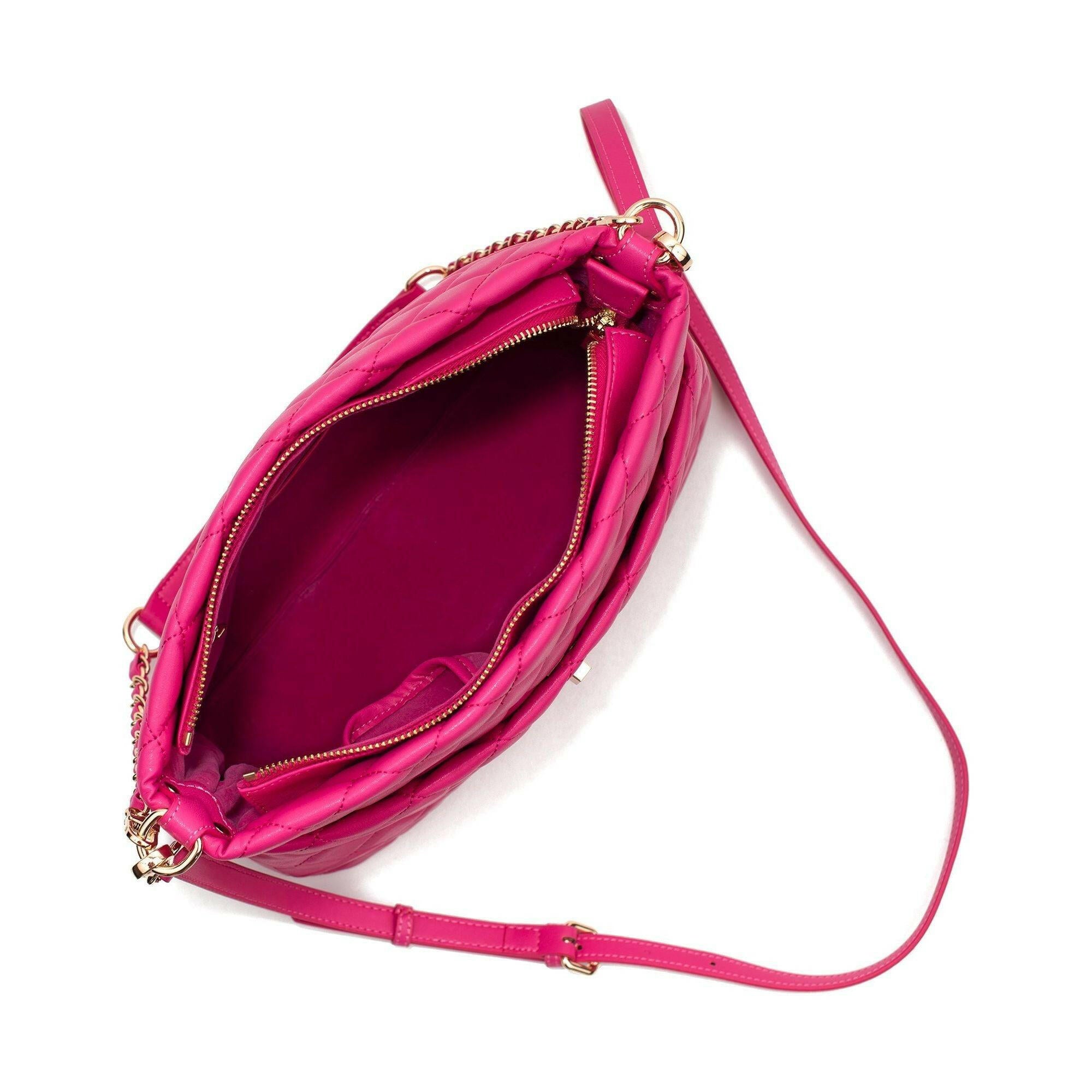 Koi - Pink Quilted Vegan Leather Purse.