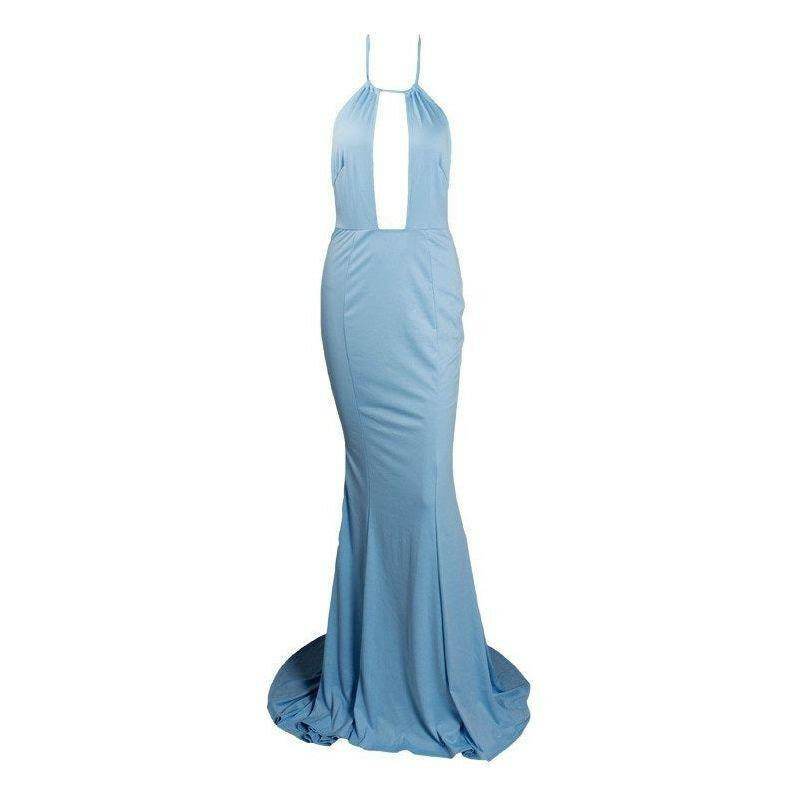 Light Blue Evening Gown |  quirkitrendz.