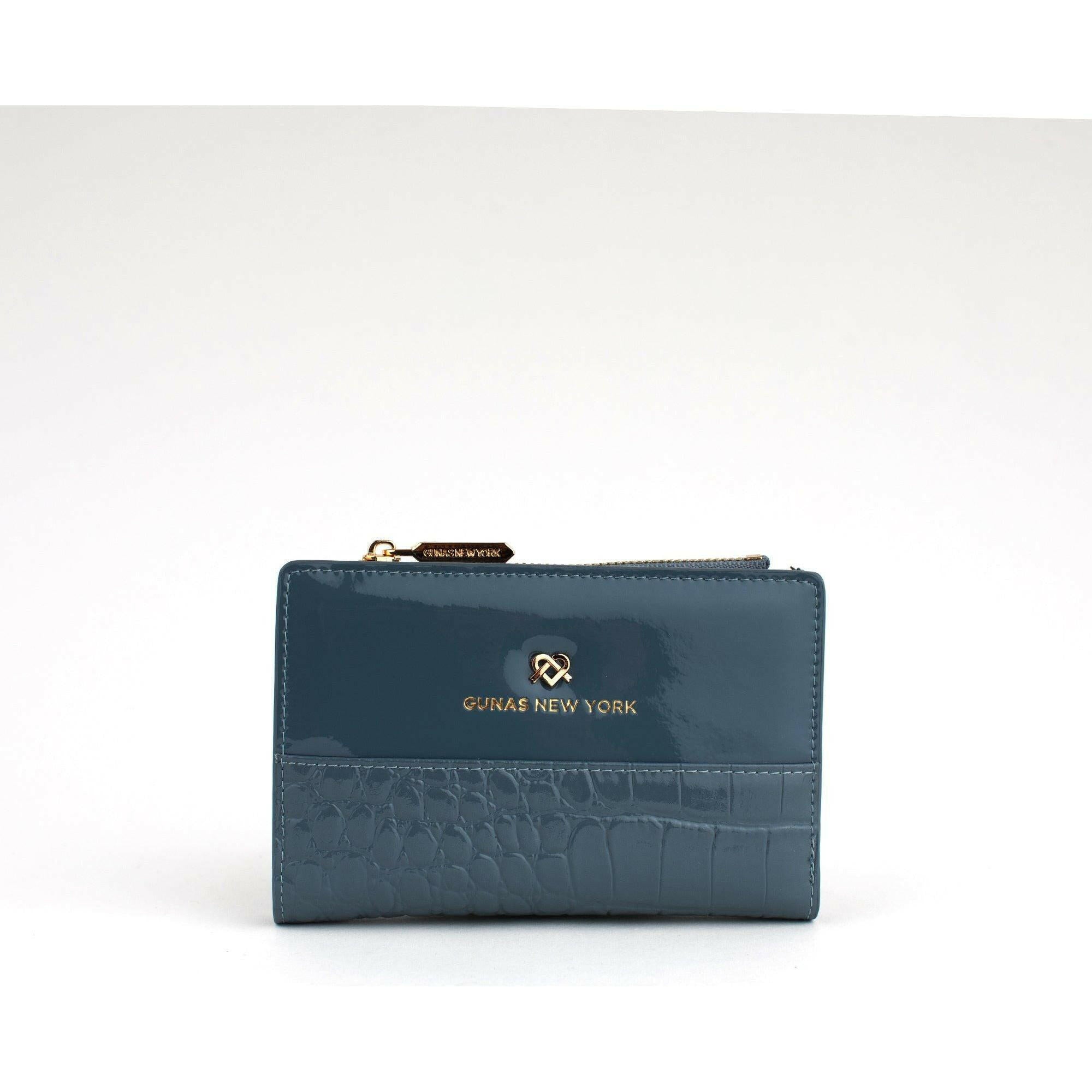 Madison - Blue Vegan Leather Wallet.