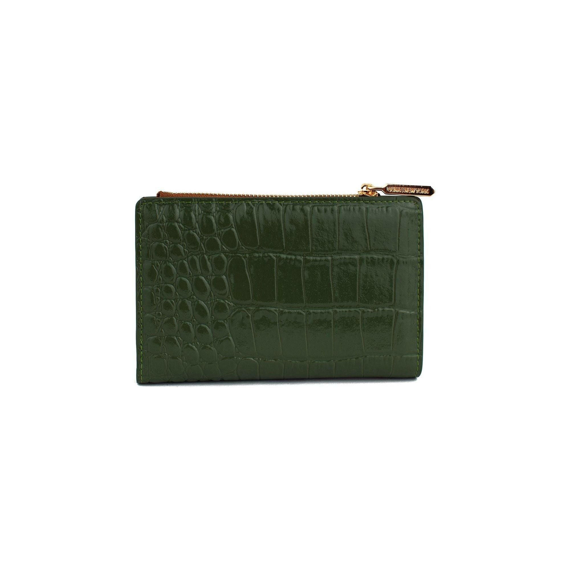 Madison - Green Vegan Leather Wallet.