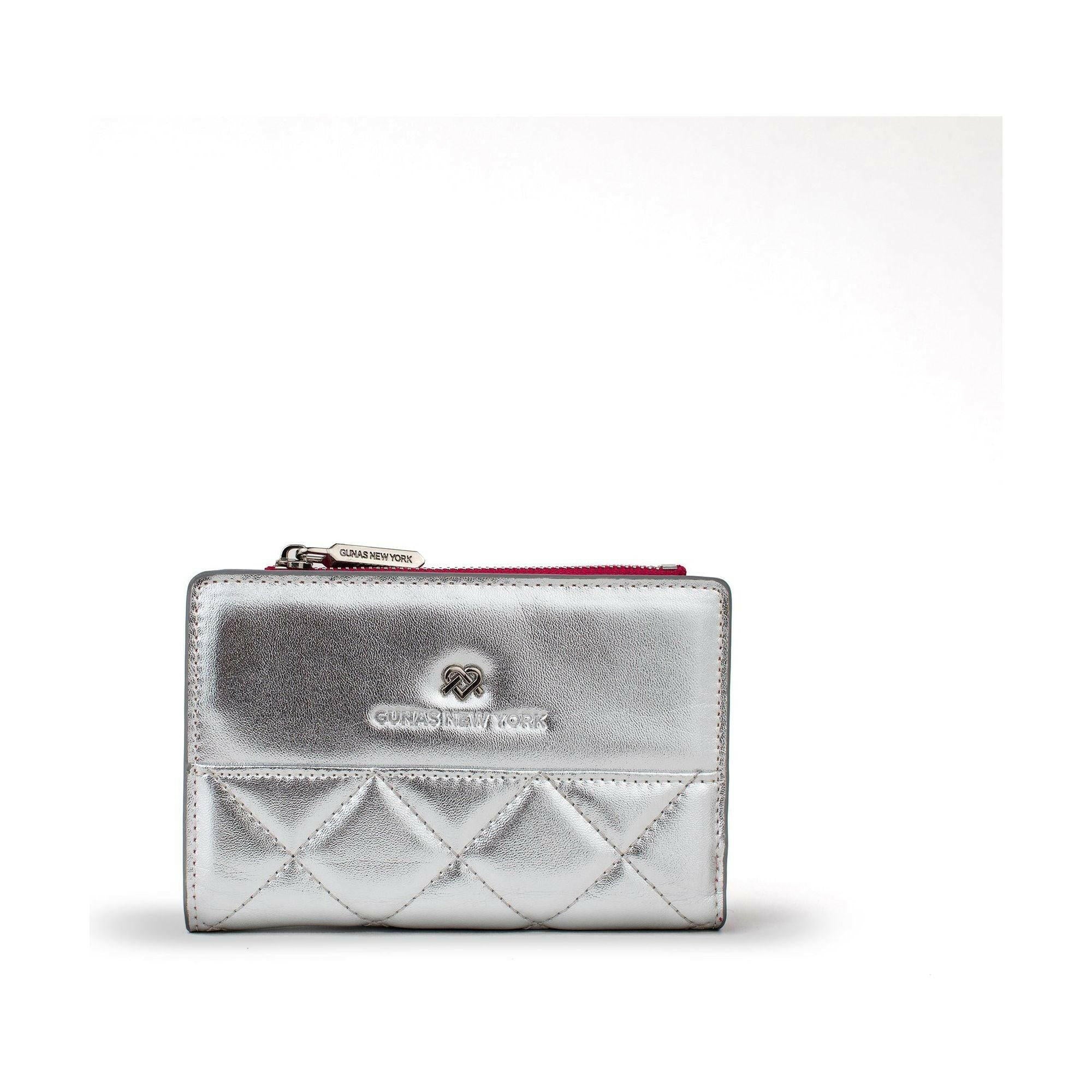 Madison - Silver Vegan Leather Wallet.