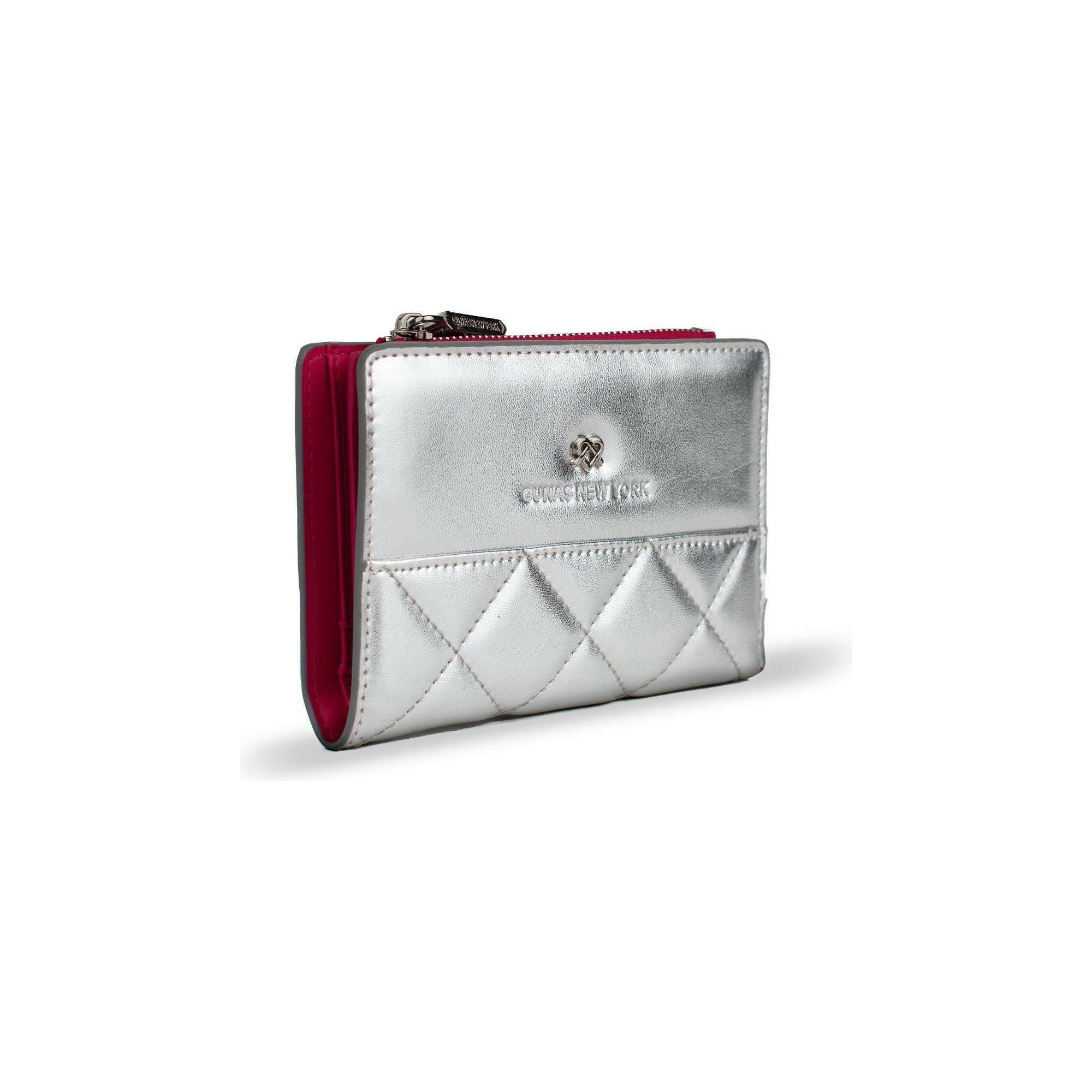 Madison - Silver Vegan Leather Wallet.