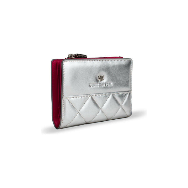 Madison - Silver Vegan Leather Wallet |  quirkitrendz.