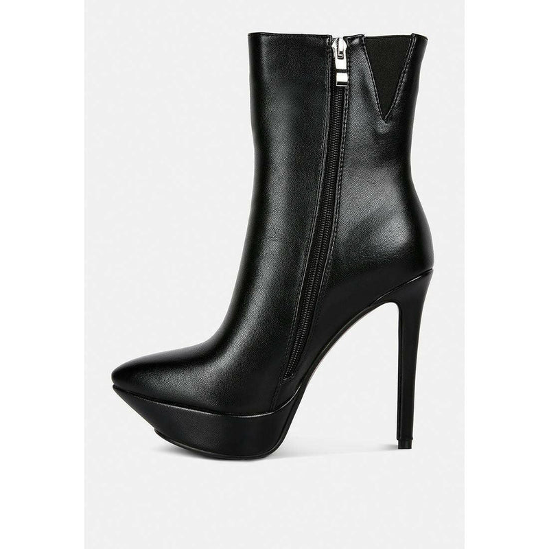 Magna Platform Heels Ankle Boot - quirkitrendz