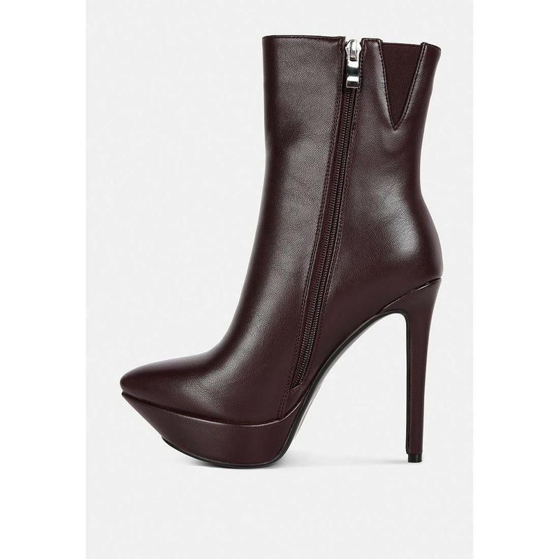 Magna Platform Heels Ankle Boot - quirkitrendz