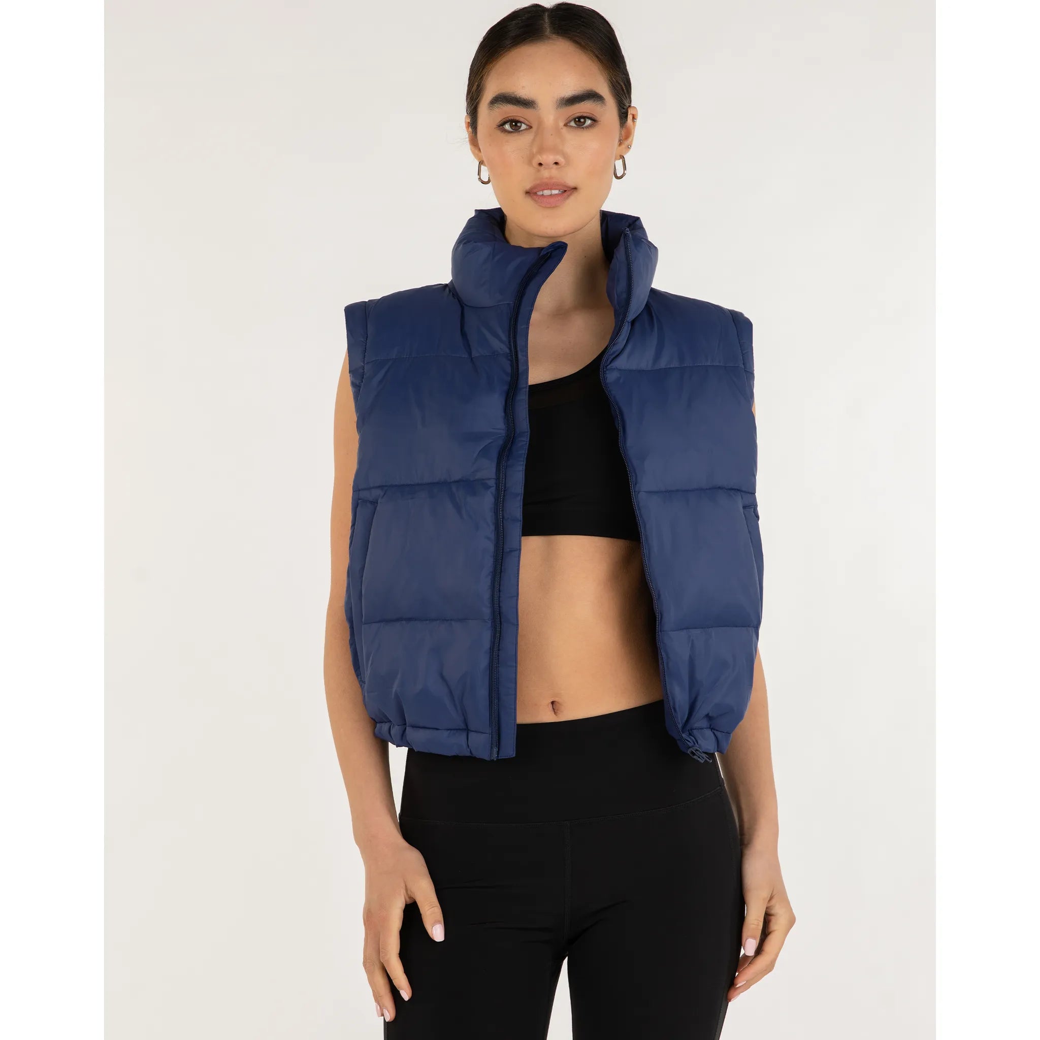 On the Go Puffer Convertible Jacket Vest.