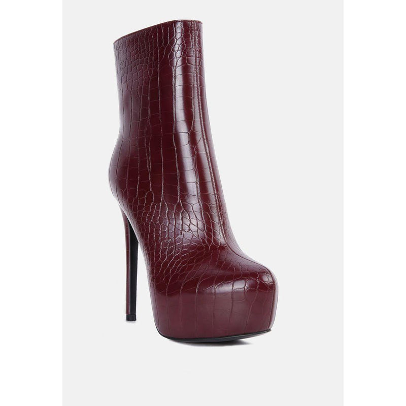 Orion High Heeled Ankle Boot - quirkitrendz