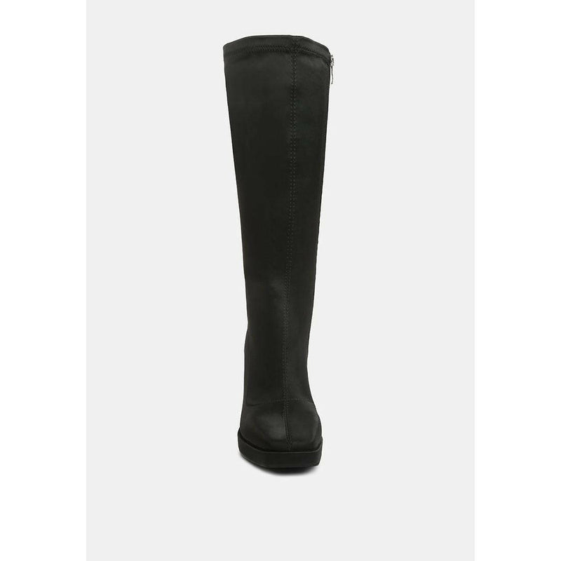 Presto Stretch Satin Long Boot |  quirkitrendz.