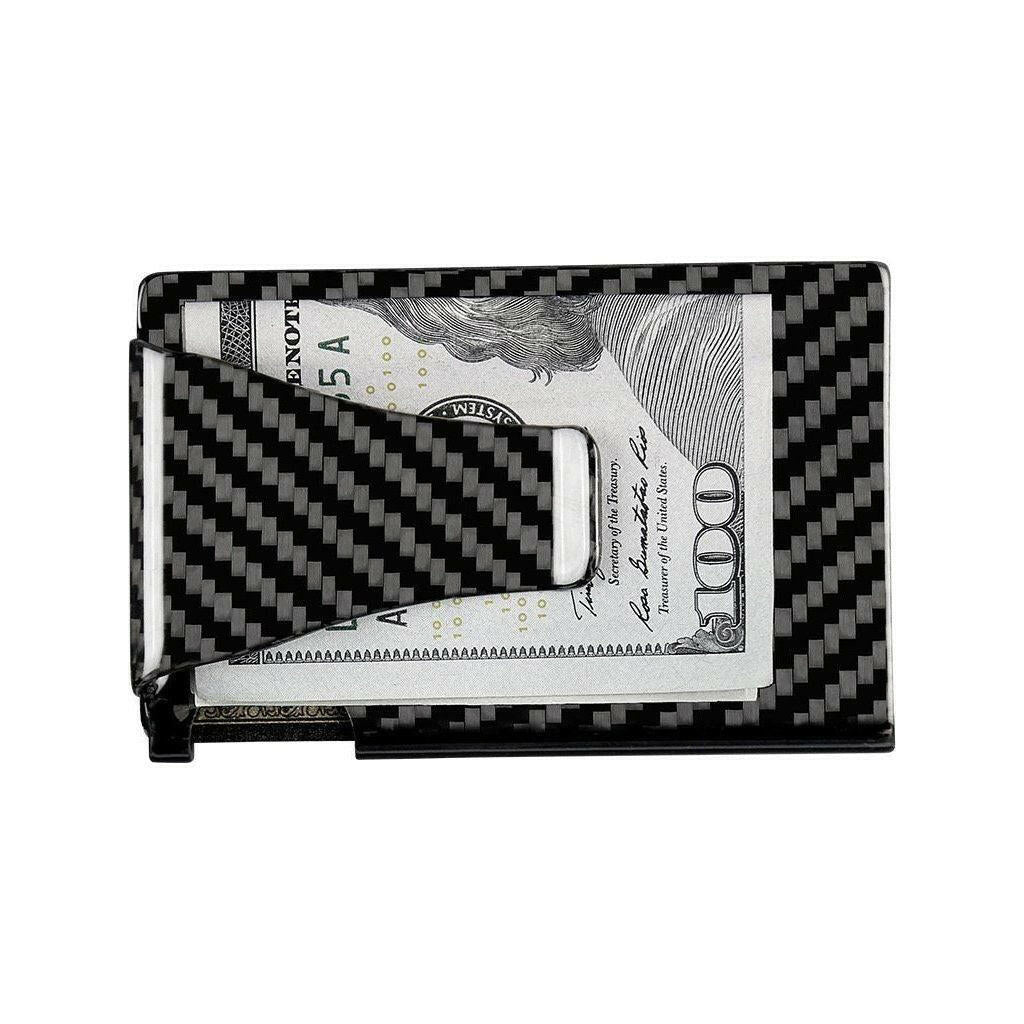 Real Carbon Fiber Cash & Card Slim Wallet.