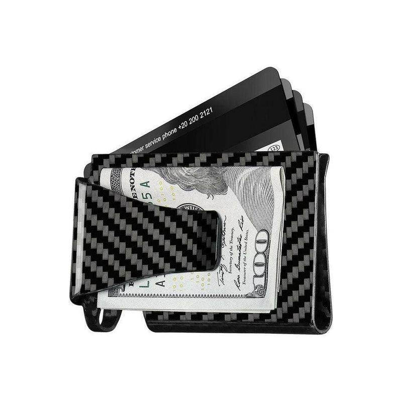 Real Carbon Fiber Cash & Card Slim Wallet |  quirkitrendz.