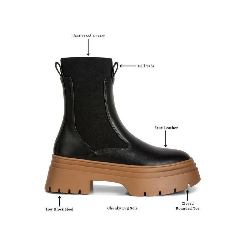 Ronin High Top Chunky Chelsea Boots |  quirkitrendz.