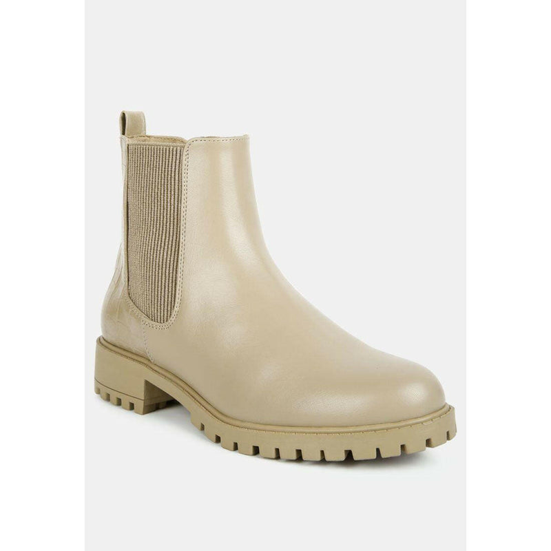 Stella Croc Back Chelsea Boots - quirkitrendz