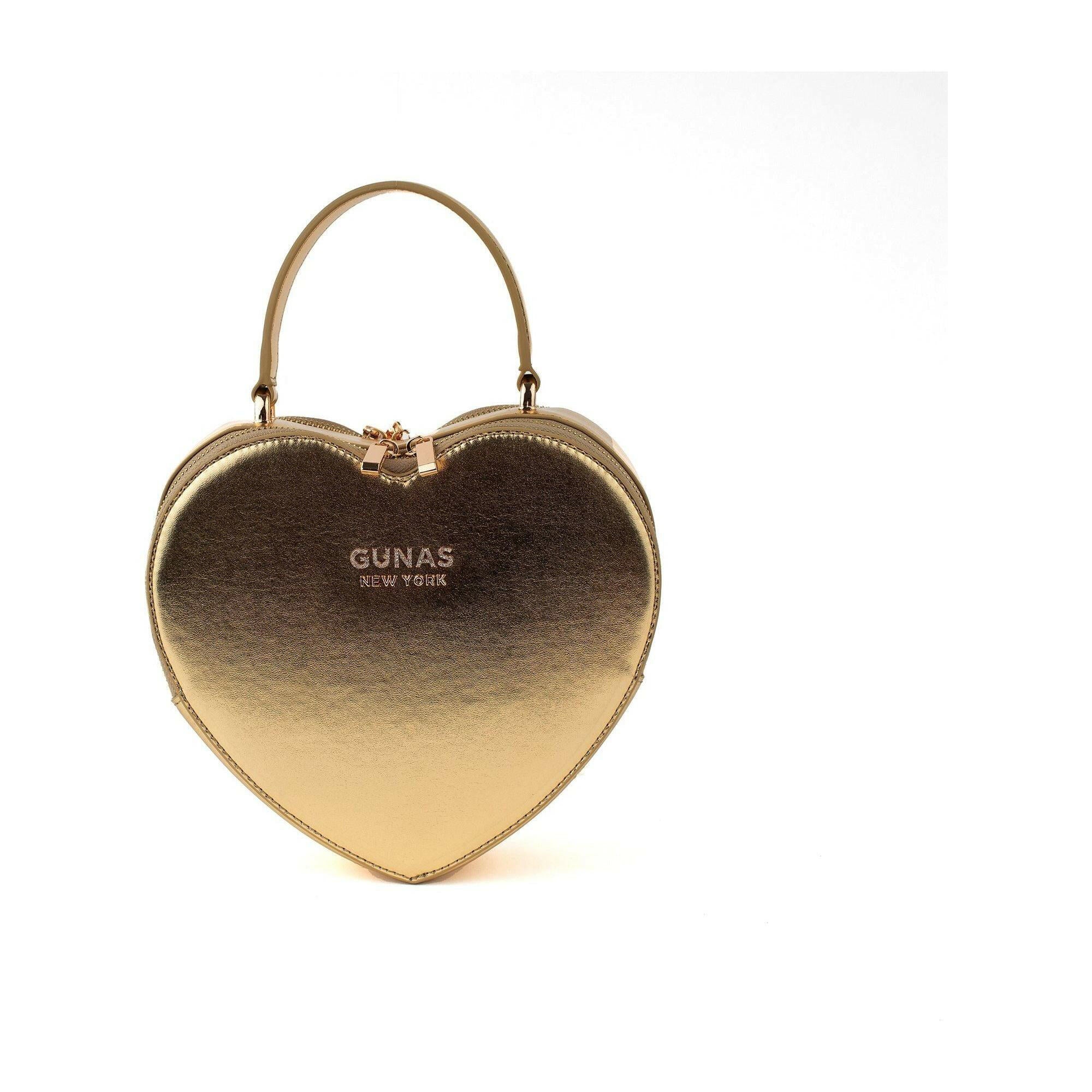 Sweetheart - Gold Vegan Crossbody Bag.