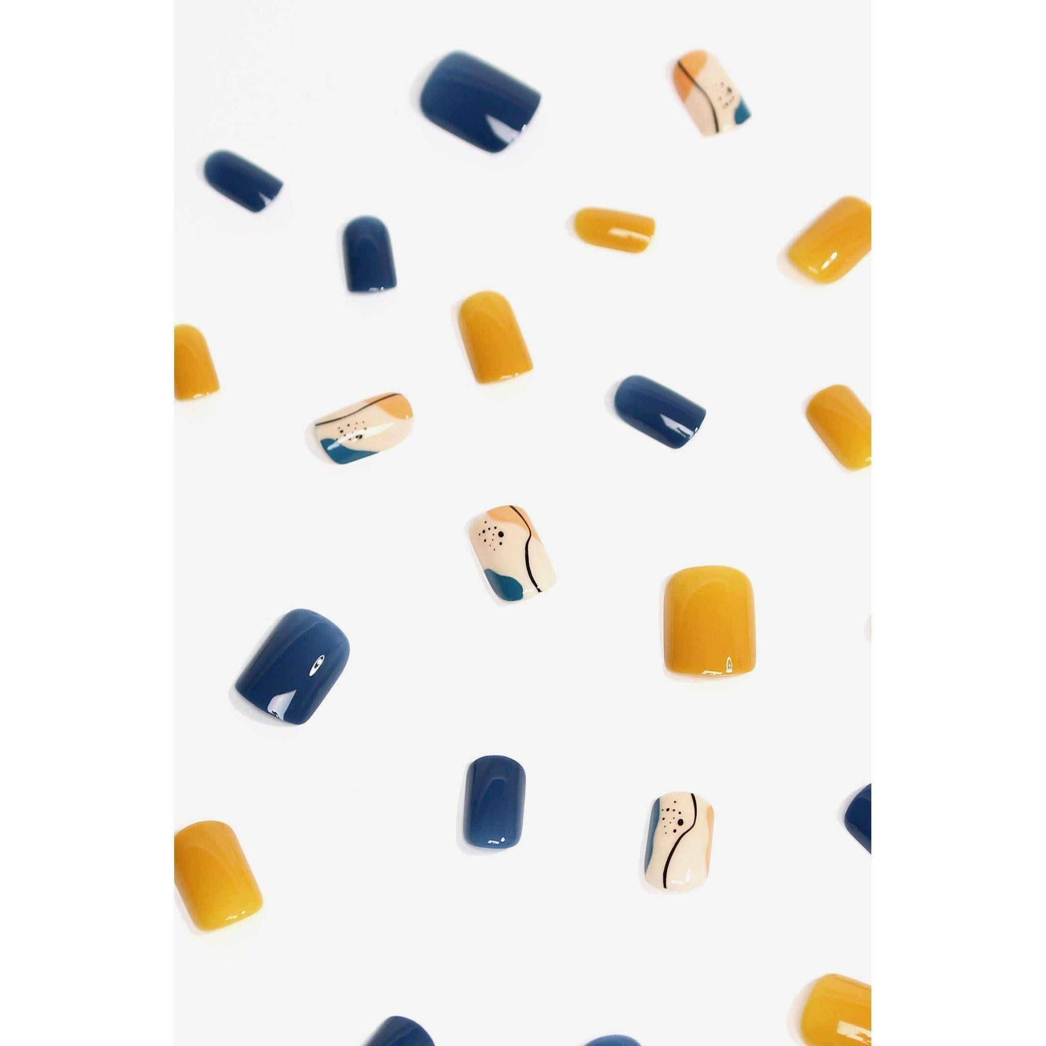 Tangerine Garden | Soft & Durable Press-On Nails.