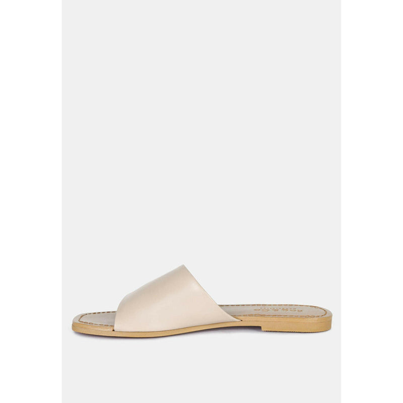 Tatami Leather Classic Slide Flats |  quirkitrendz.