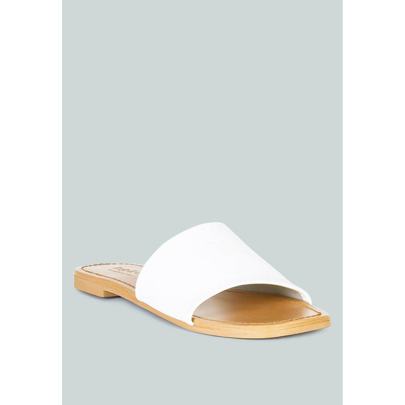 Tatami Leather Classic Slide Flats |  quirkitrendz.